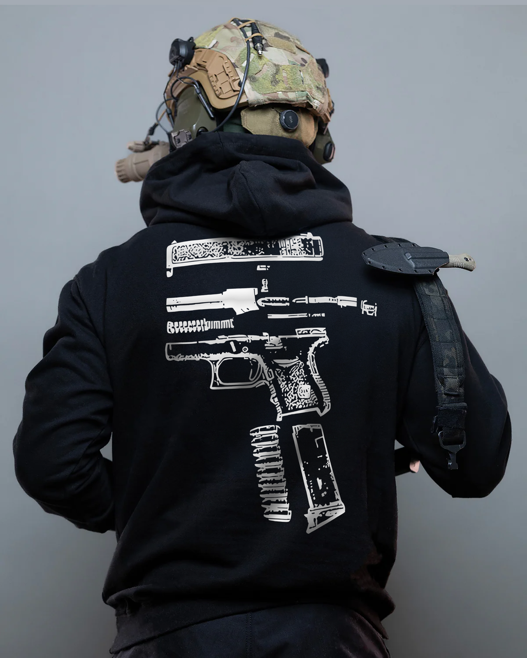 Акція! Худі з принтом "In Glock We Trust"