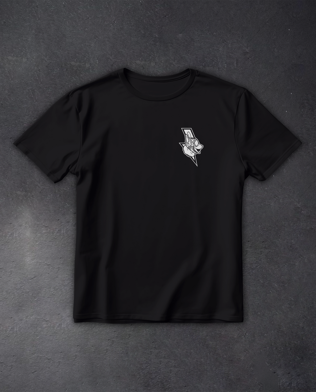 Футболка з принтом "In Dogs We Trust"