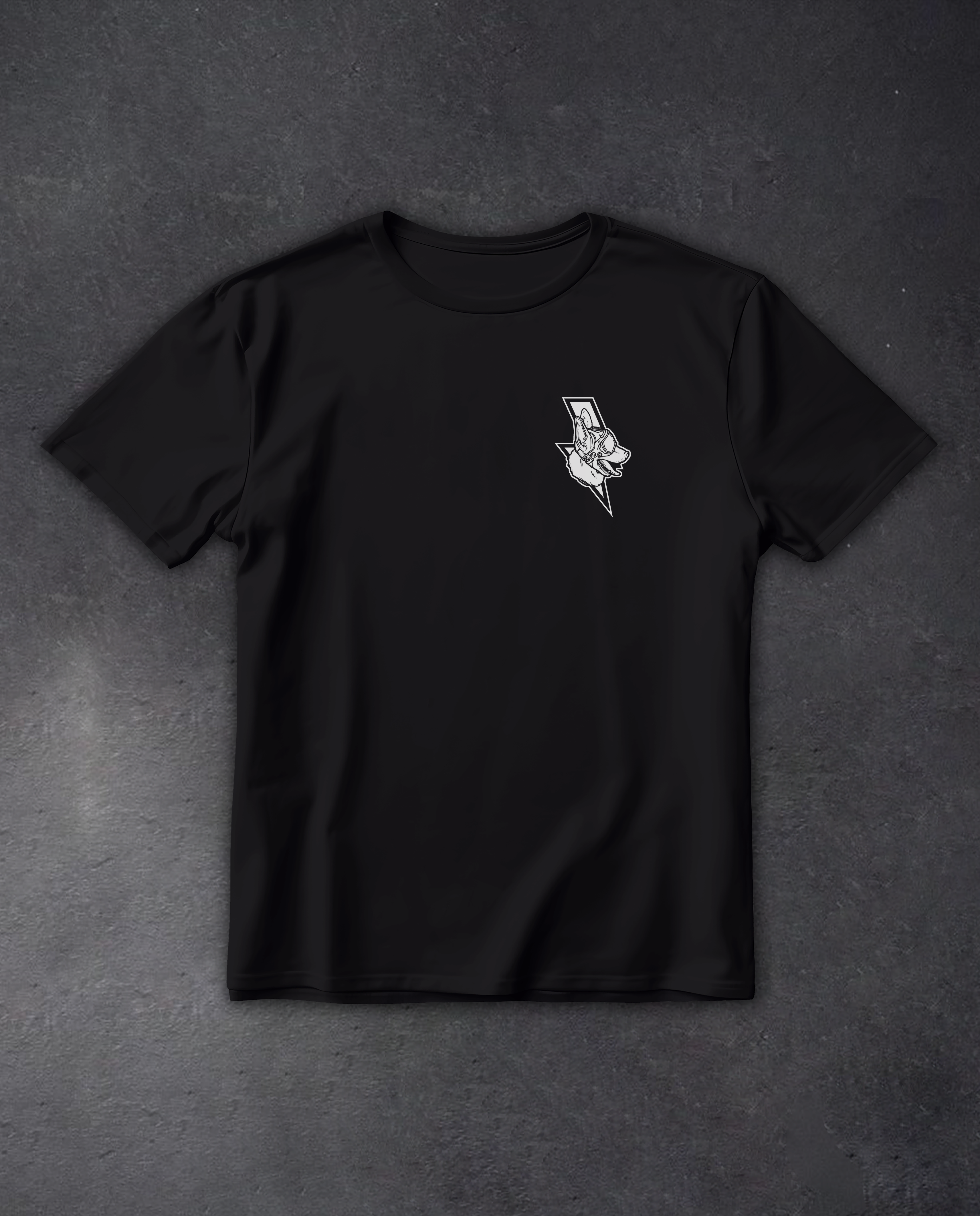 Футболка з принтом "In Dogs We Trust"