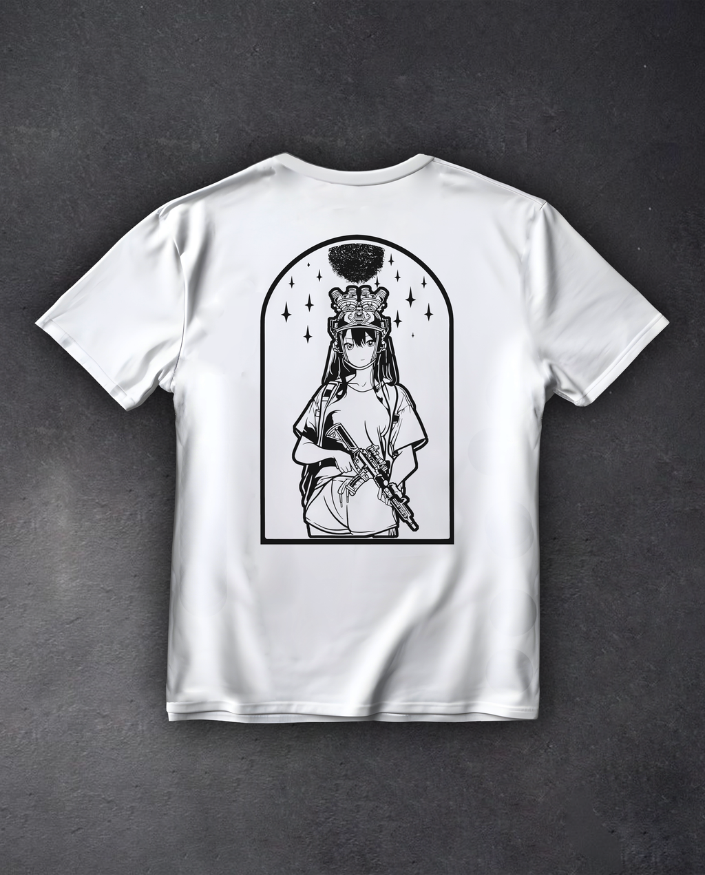 Футболка з принтом "Girl Warrior"