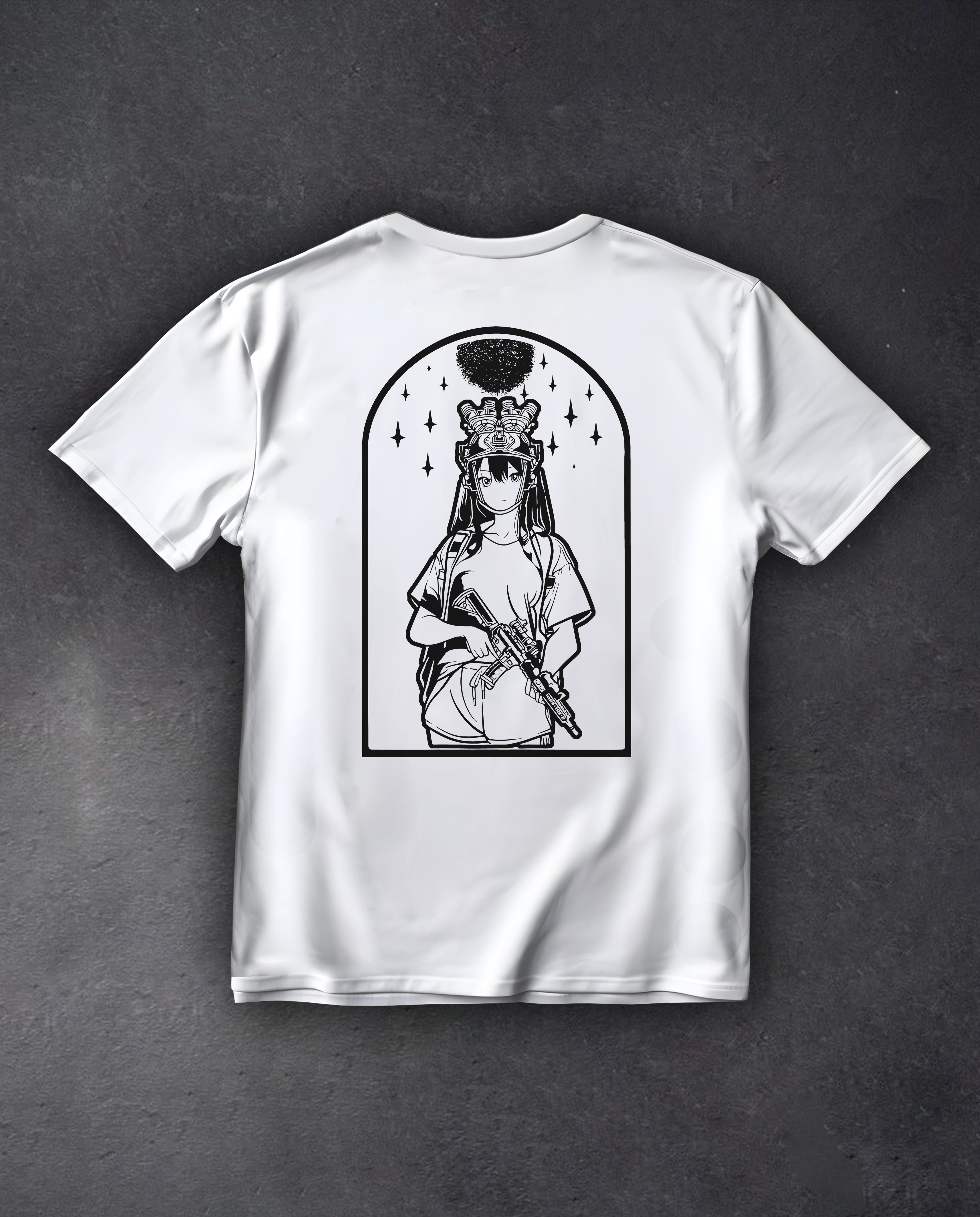 Футболка з принтом "Girl Warrior"