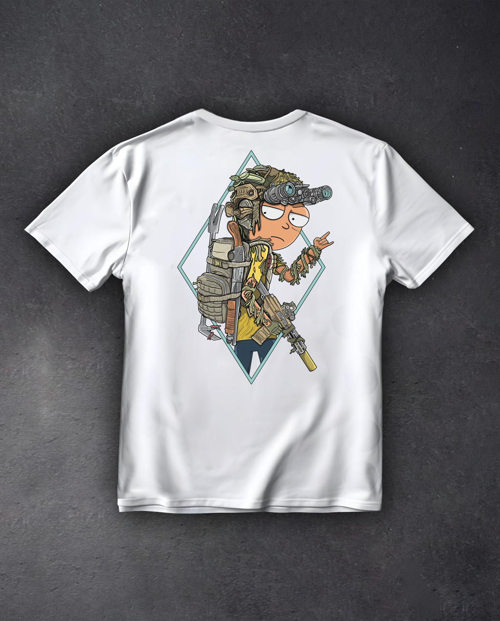 Футболка з принтом "Tactical Morty"