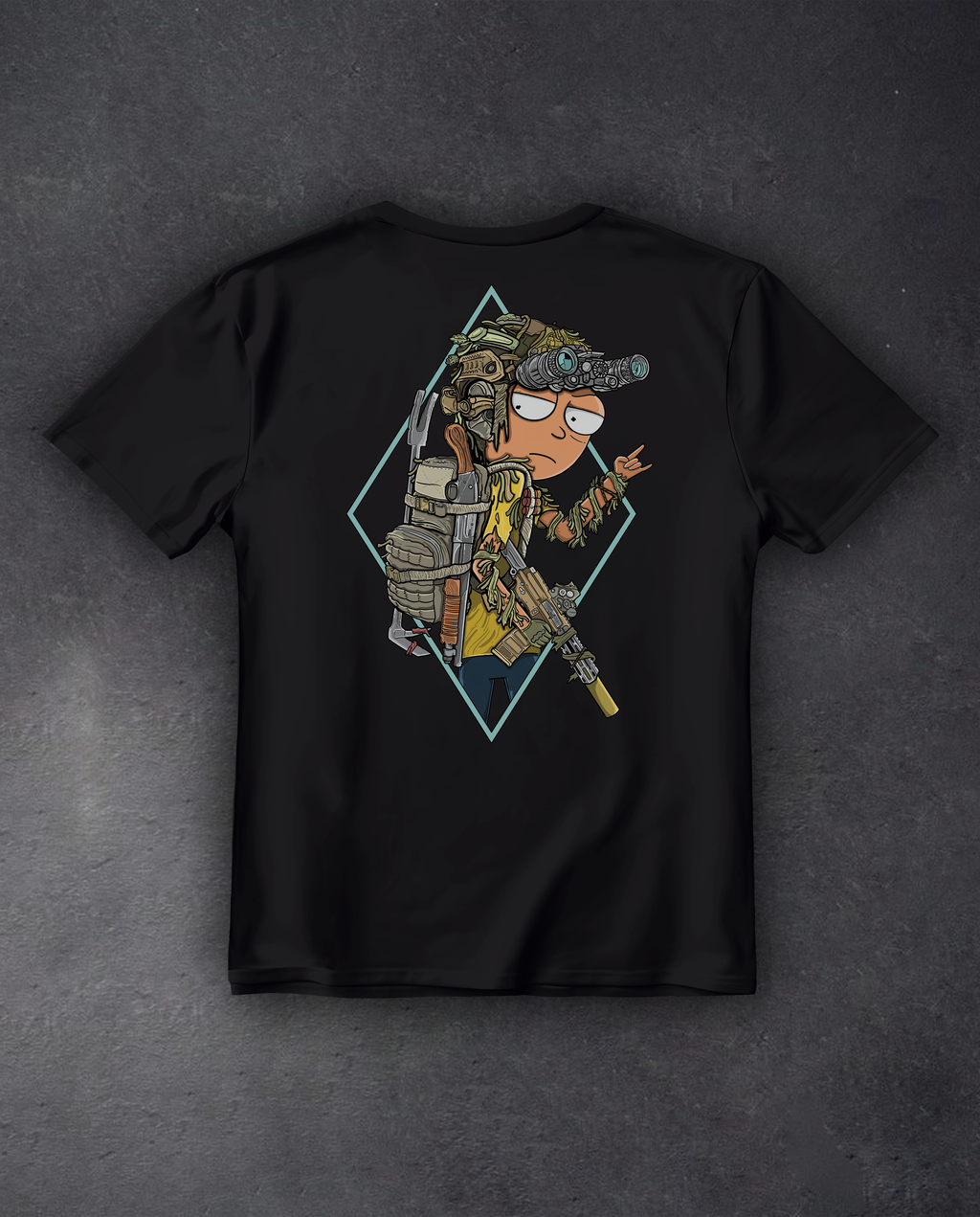 Футболка з принтом "Tactical Morty"