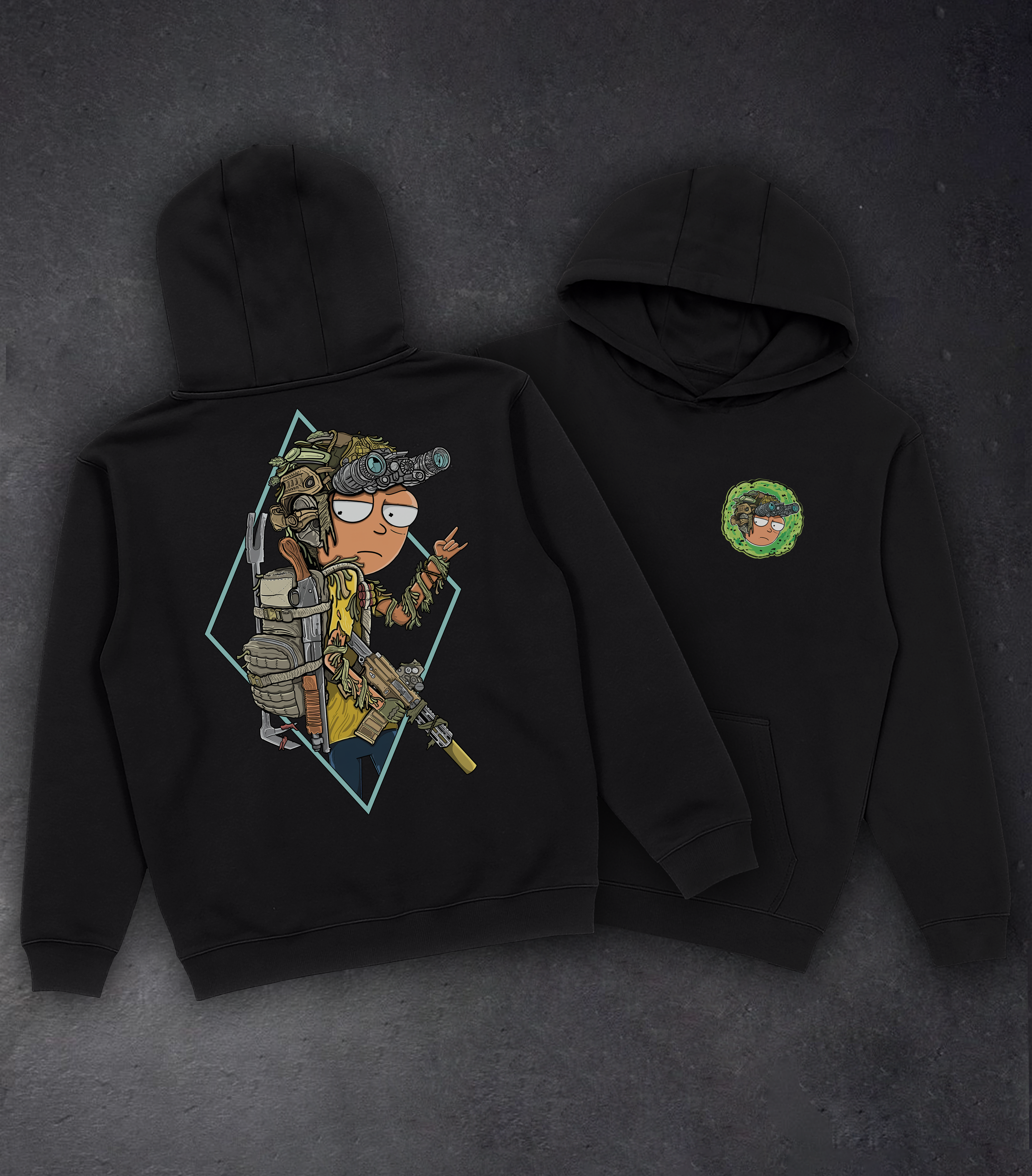 Худі з принтом "Tactical Morty"