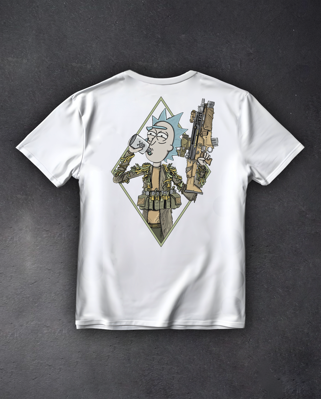 Футболка з принтом "Tactical Rick"