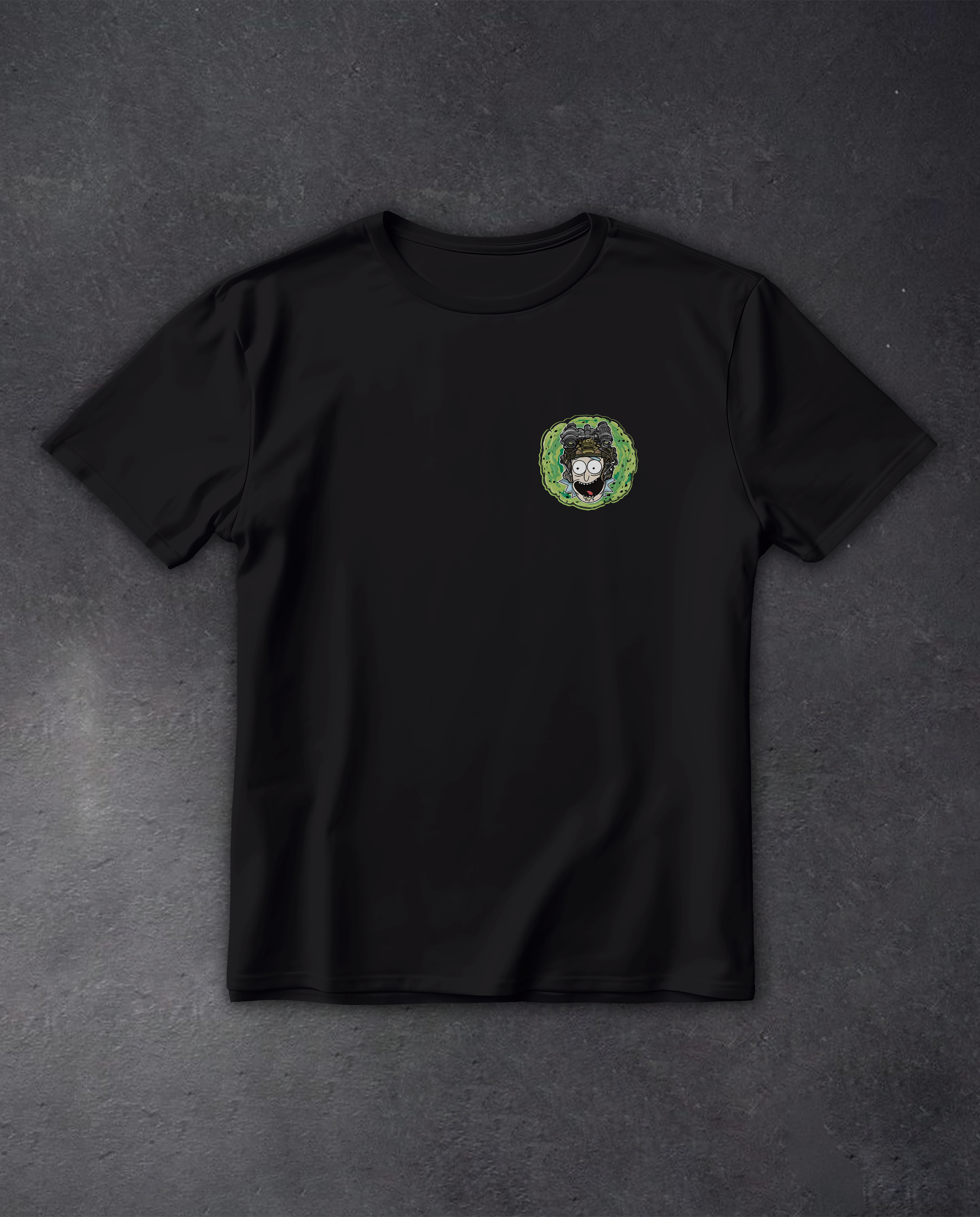 Футболка з принтом "Tactical Rick"