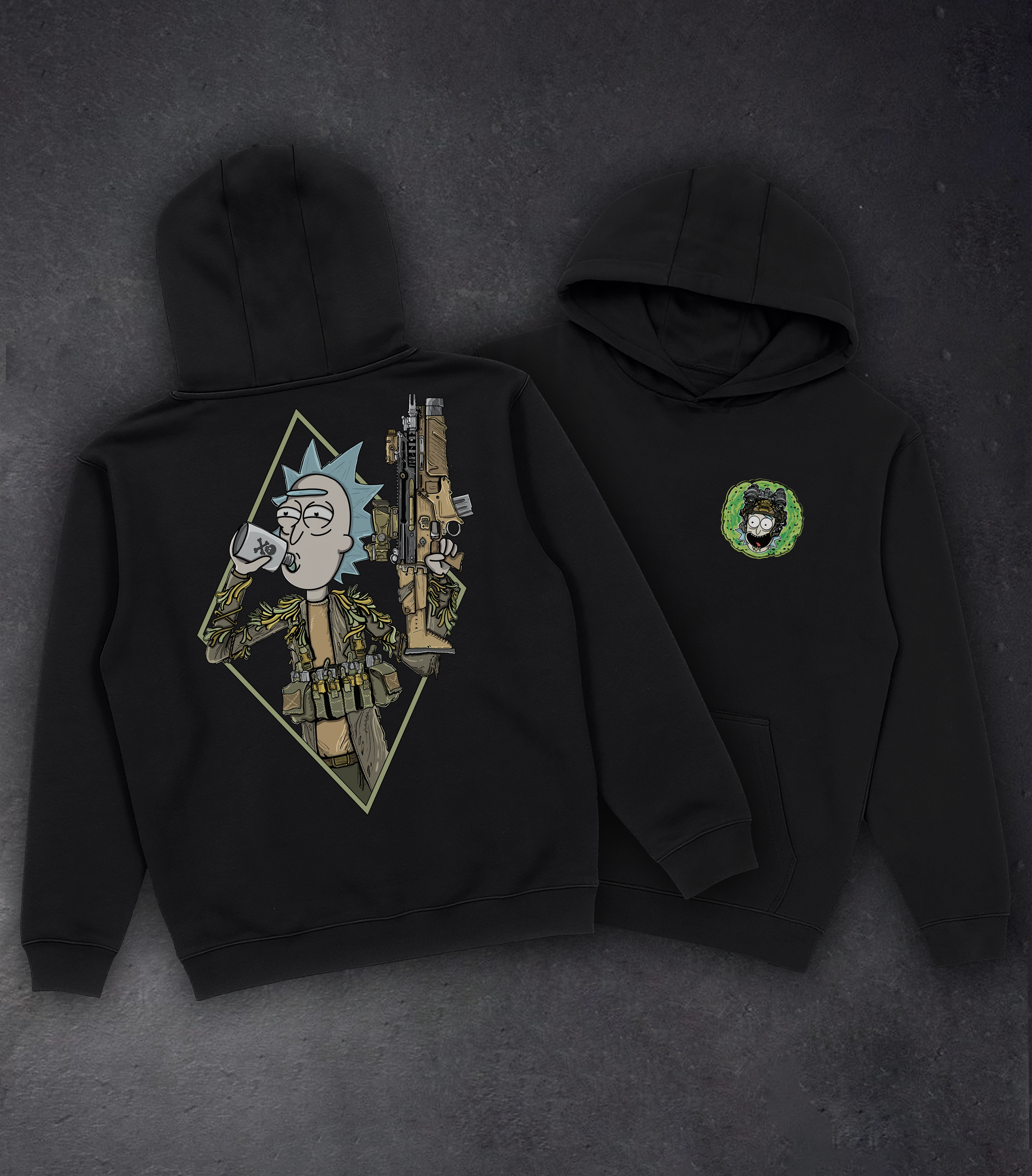 Худі з принтом "Tactical Rick"