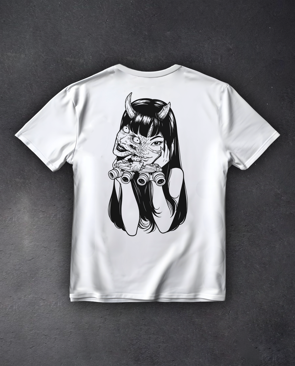 Футболка з принтом "Oni Girl"