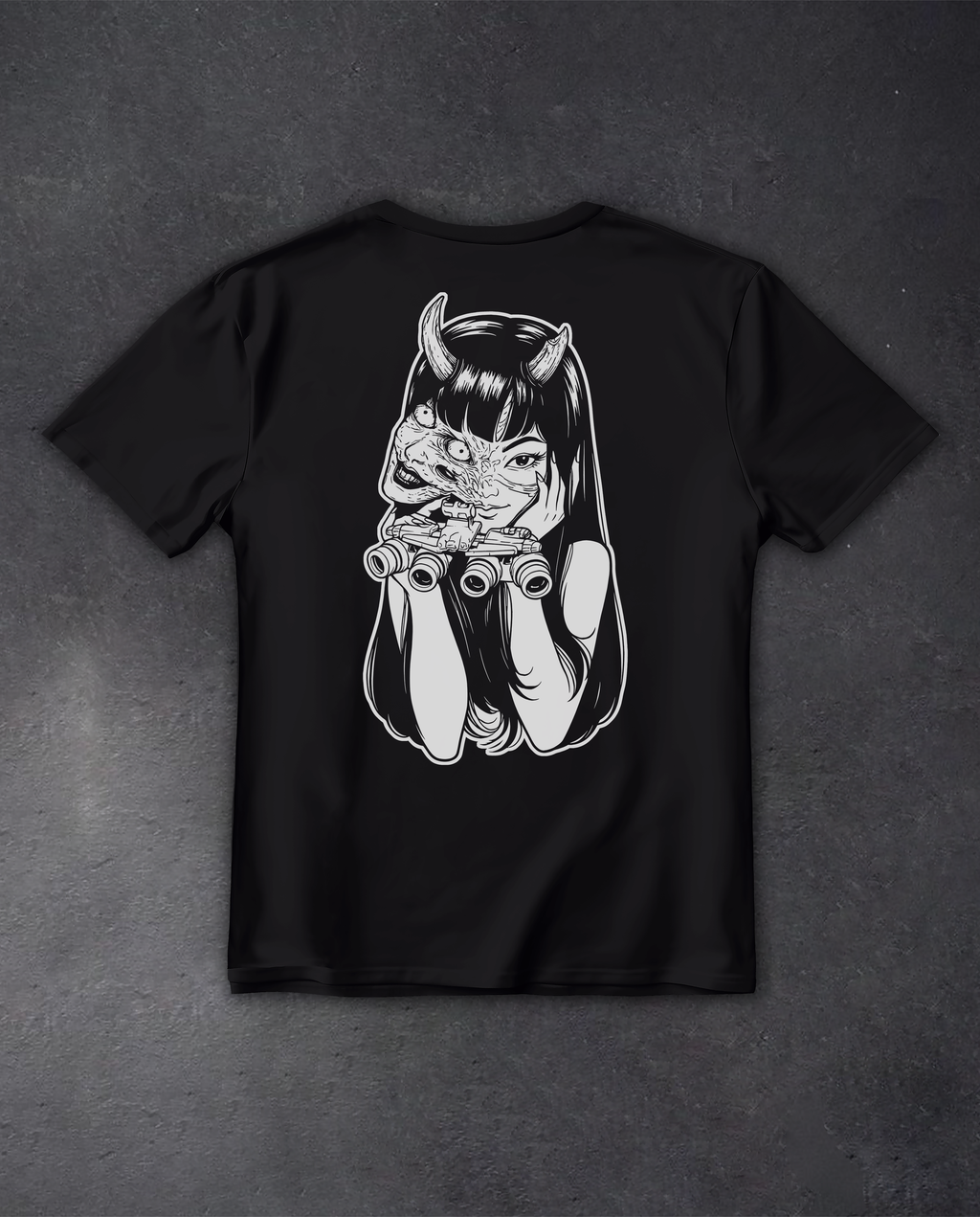 Футболка з принтом "Oni Girl"