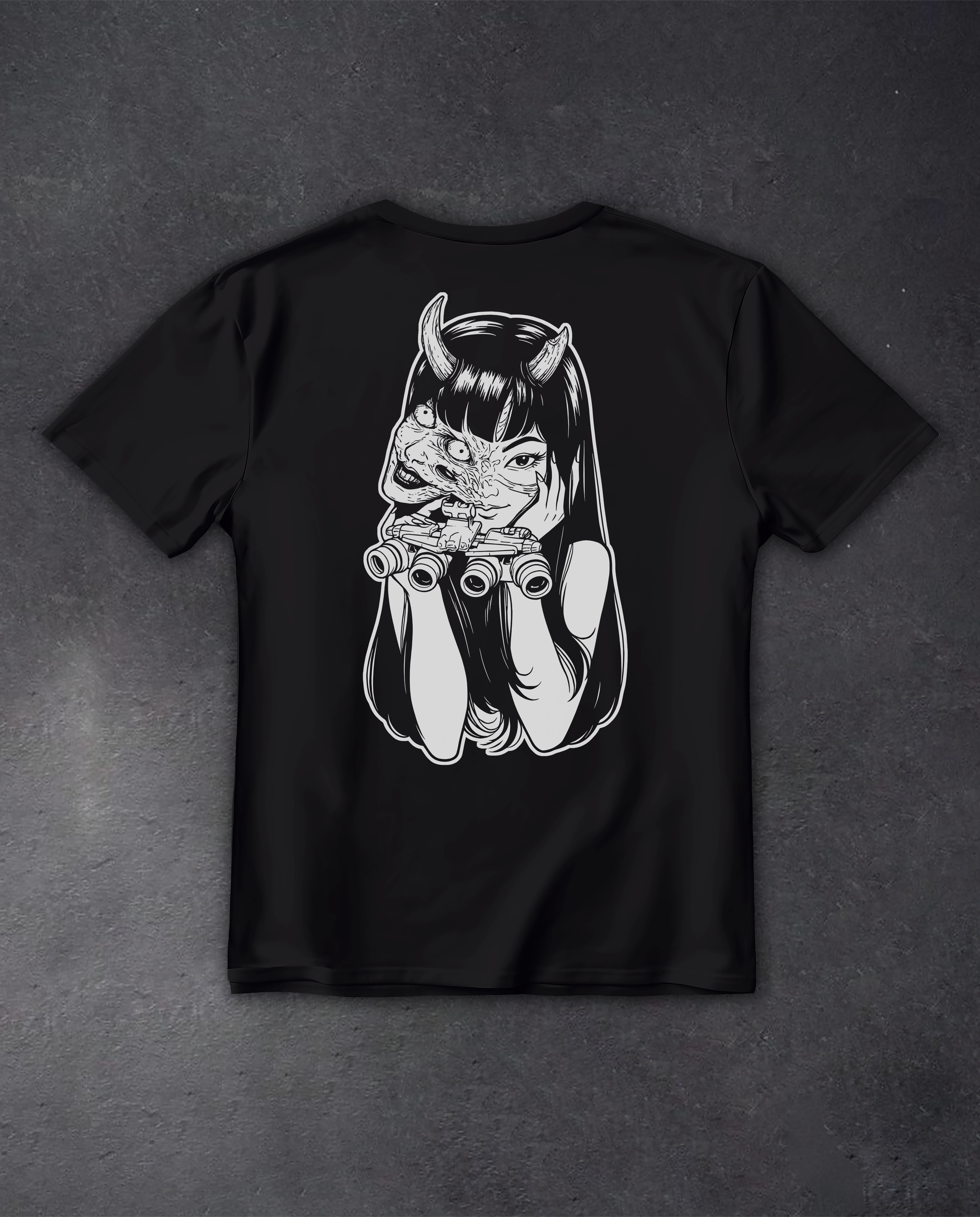 Футболка з принтом "Oni Girl"