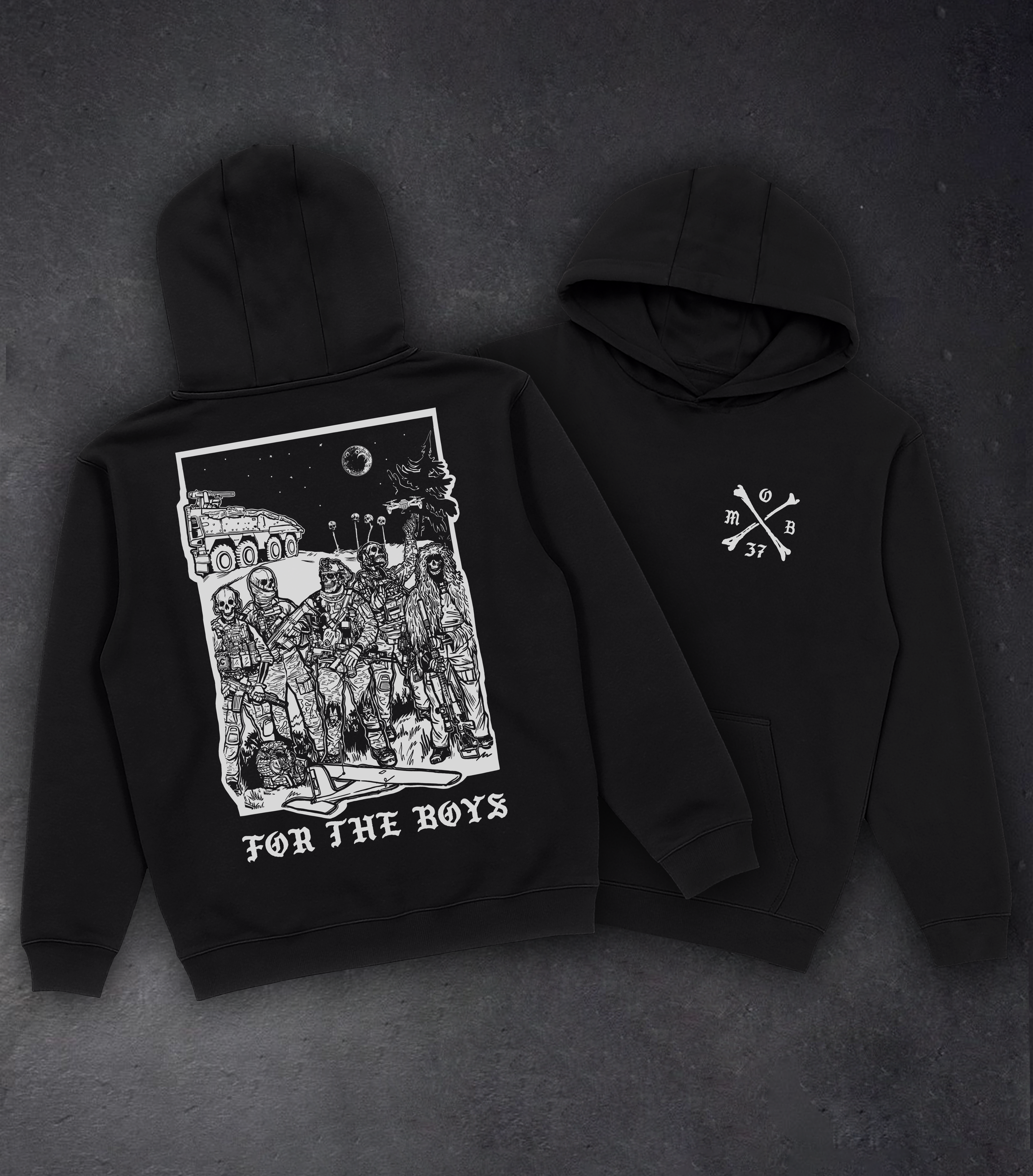 Худі з принтом "For The Boys"