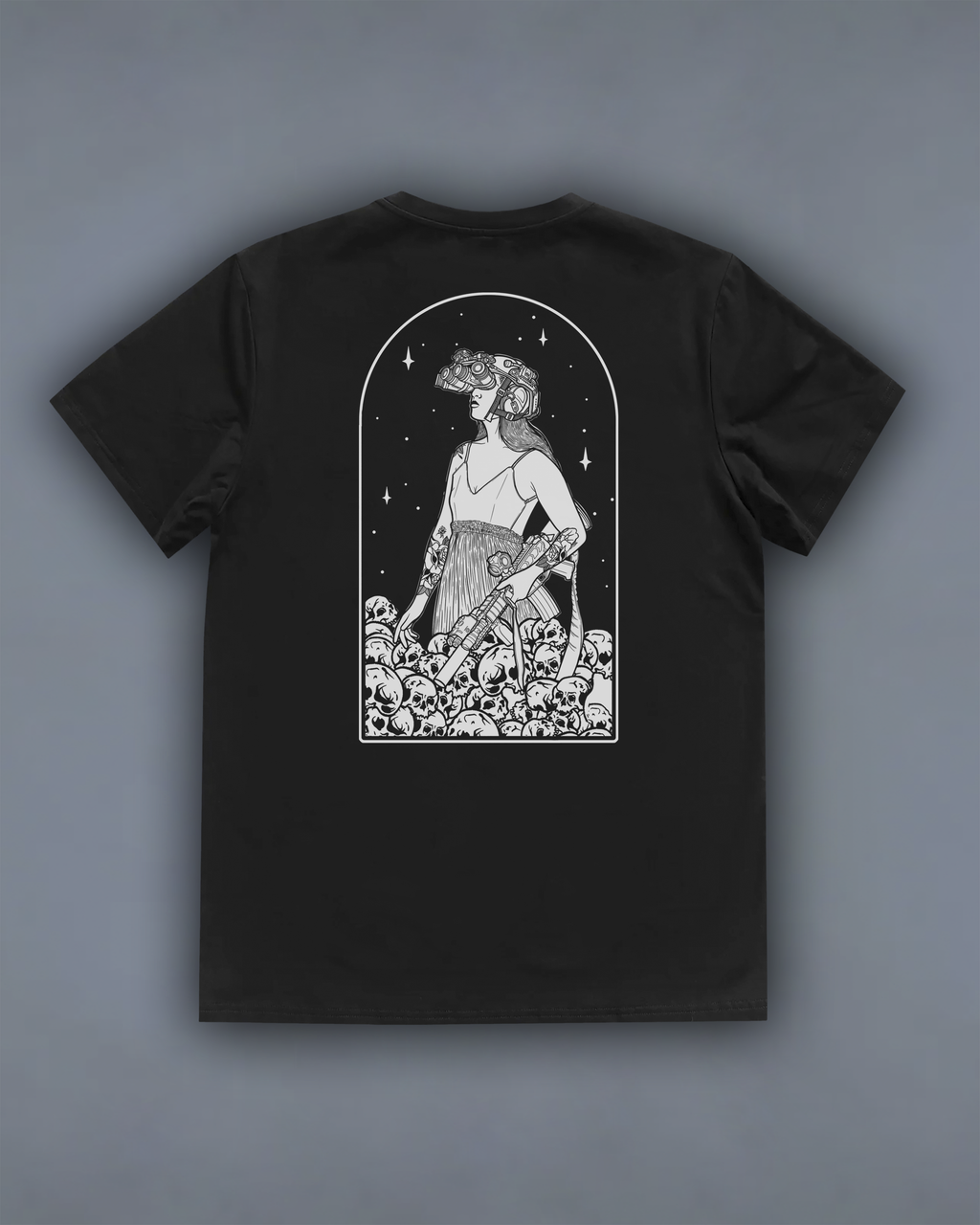 Футболка з принтом "Skulls Maiden"