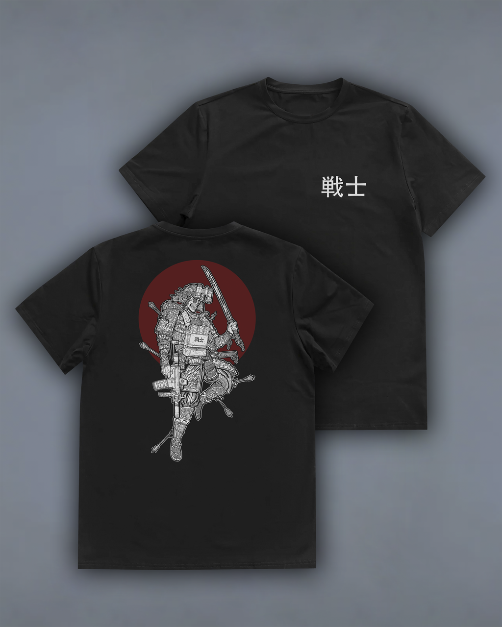 Футболка з принтом "Samurai"