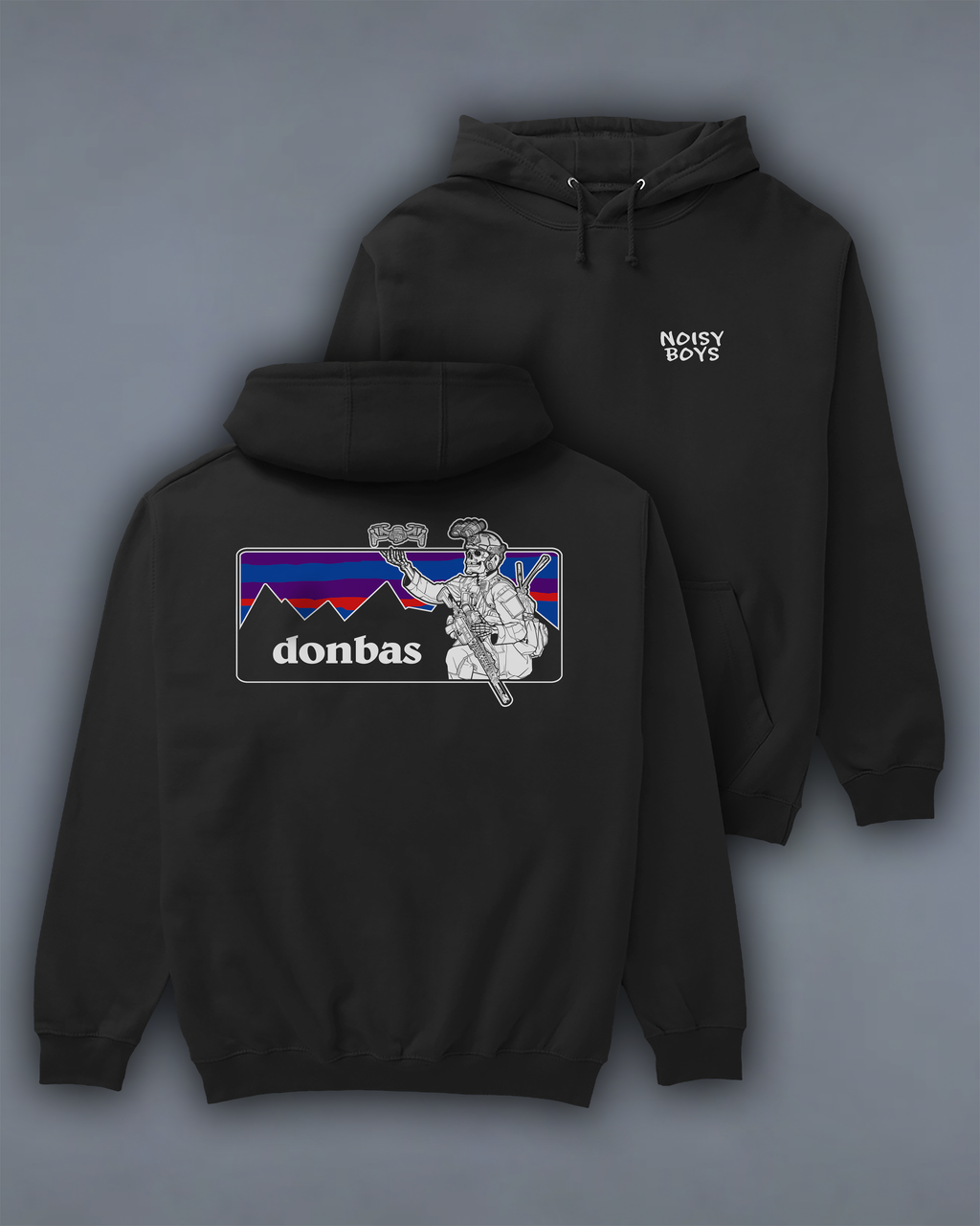 Худі з принтом "Donbas" back