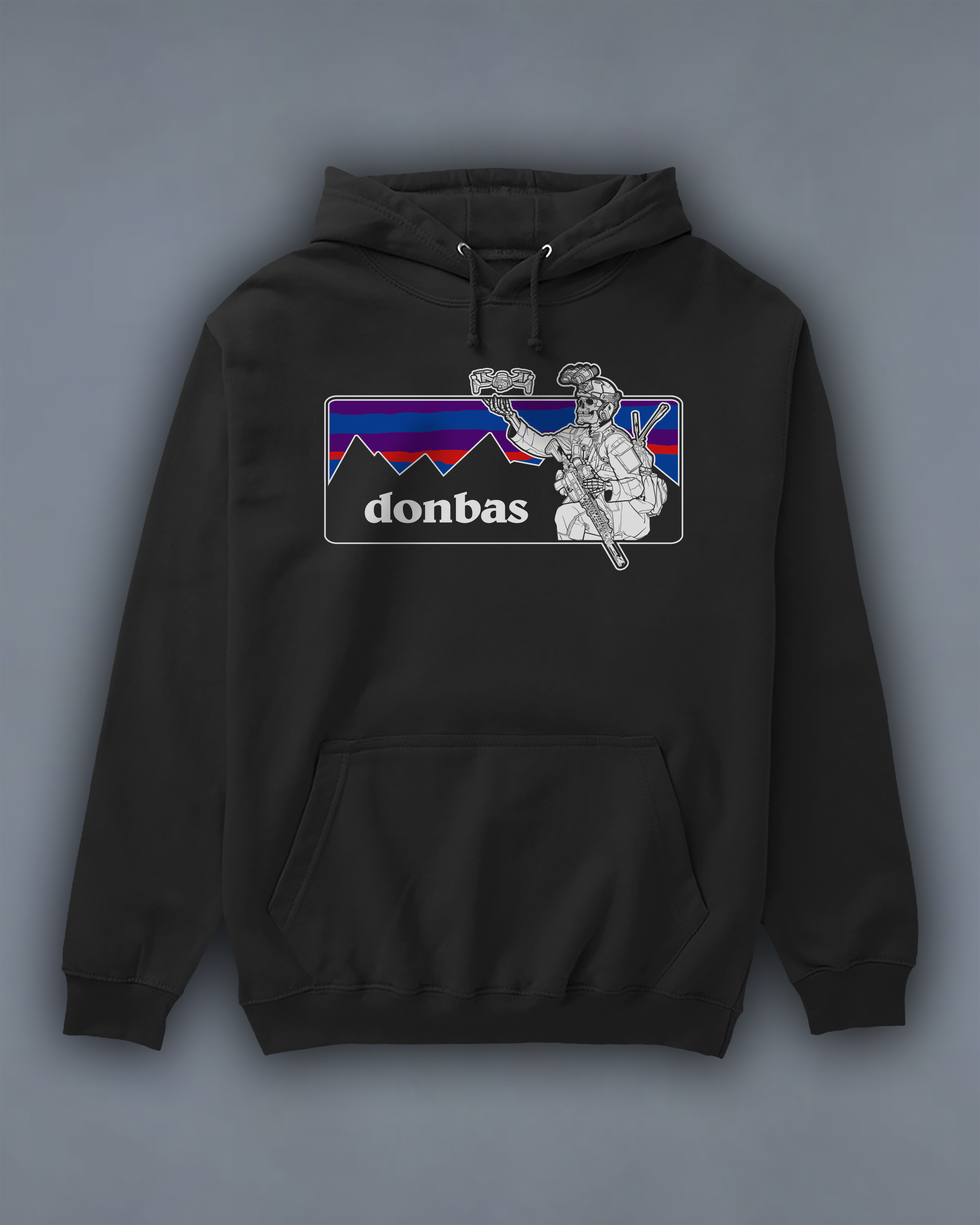 Худі з принтом "Donbas" front