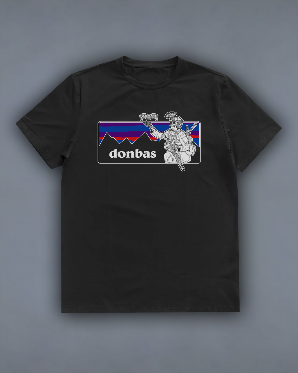 Футболка з принтом "Donbas" front