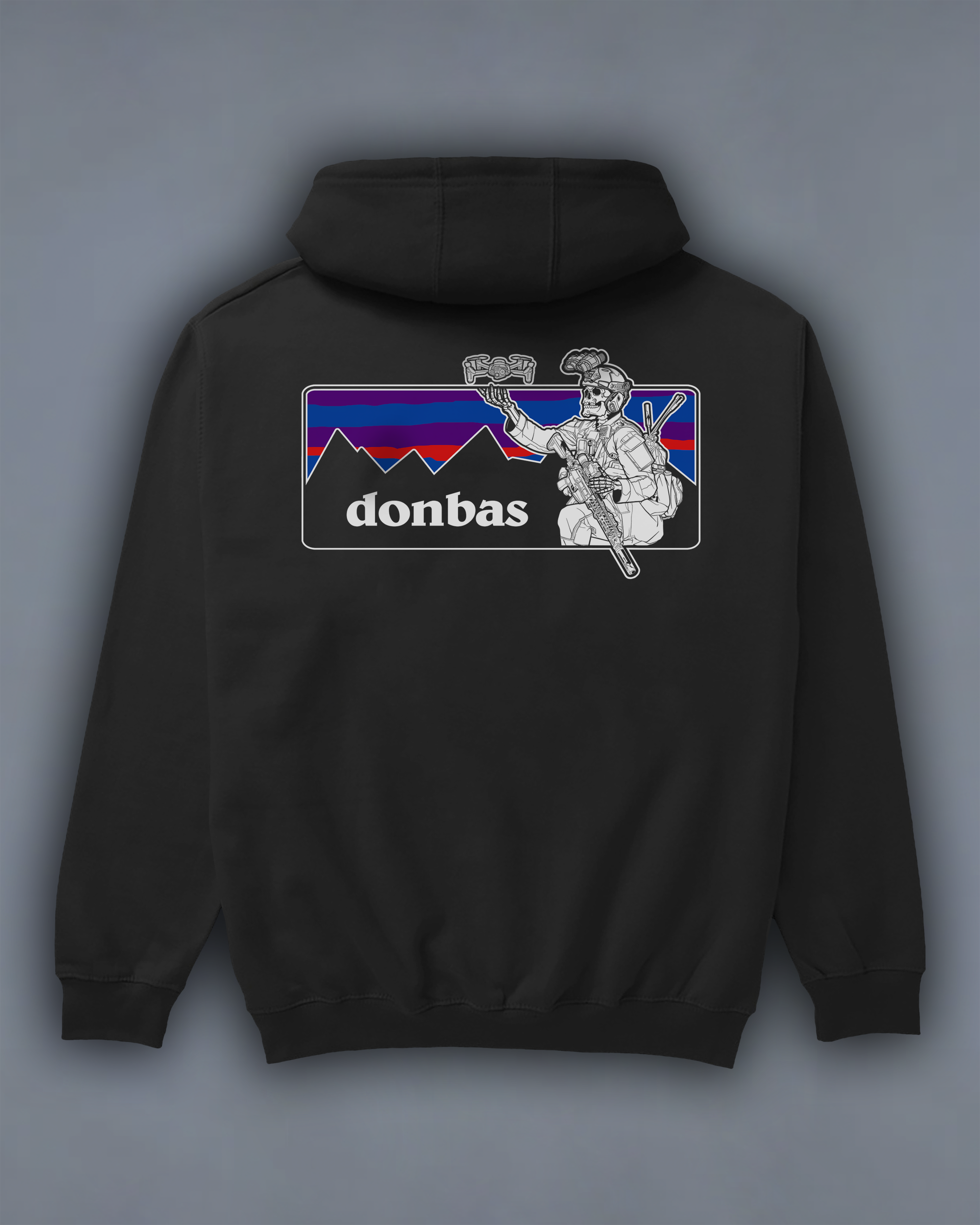 Худі з принтом "Donbas" back