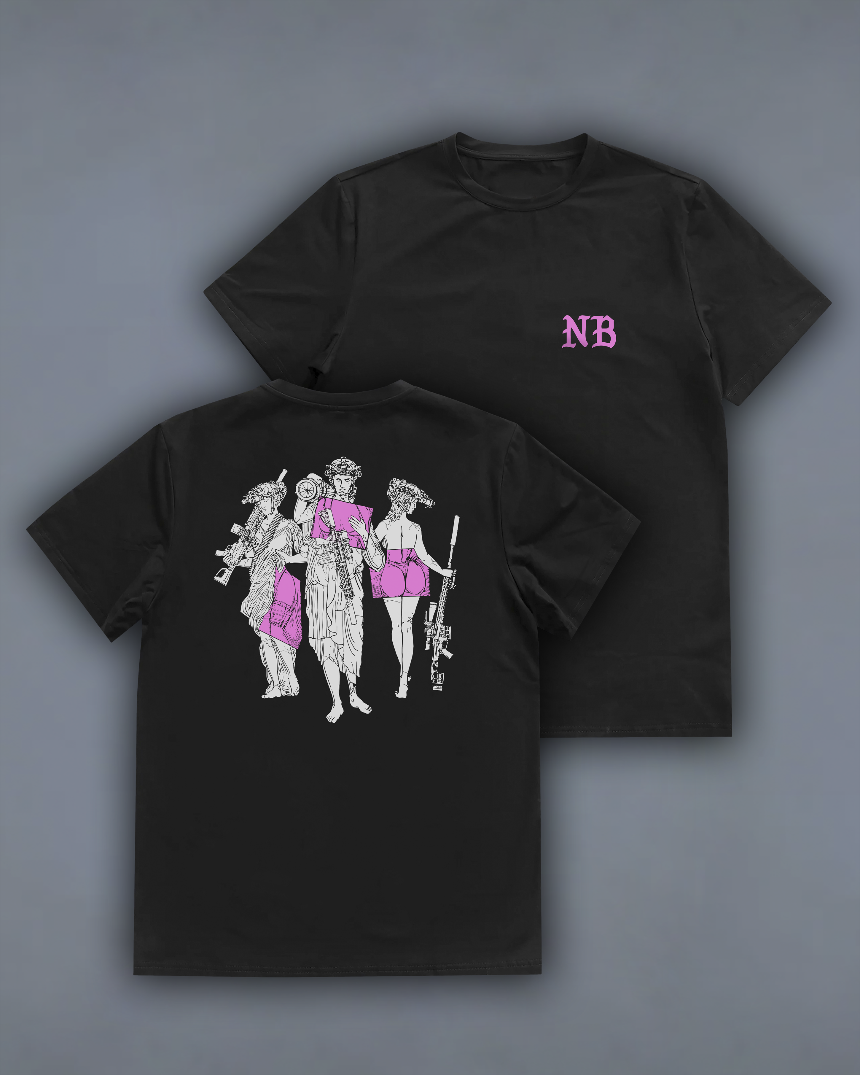 Футболка з принтом "Antique Pink"