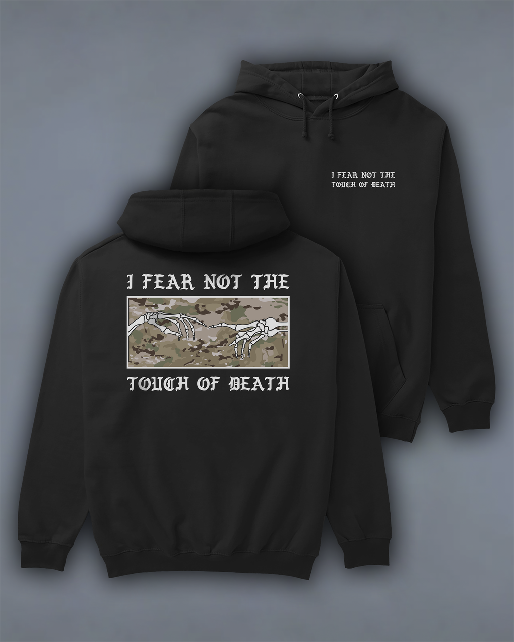 Худі з принтом "Touch of Death" multicam