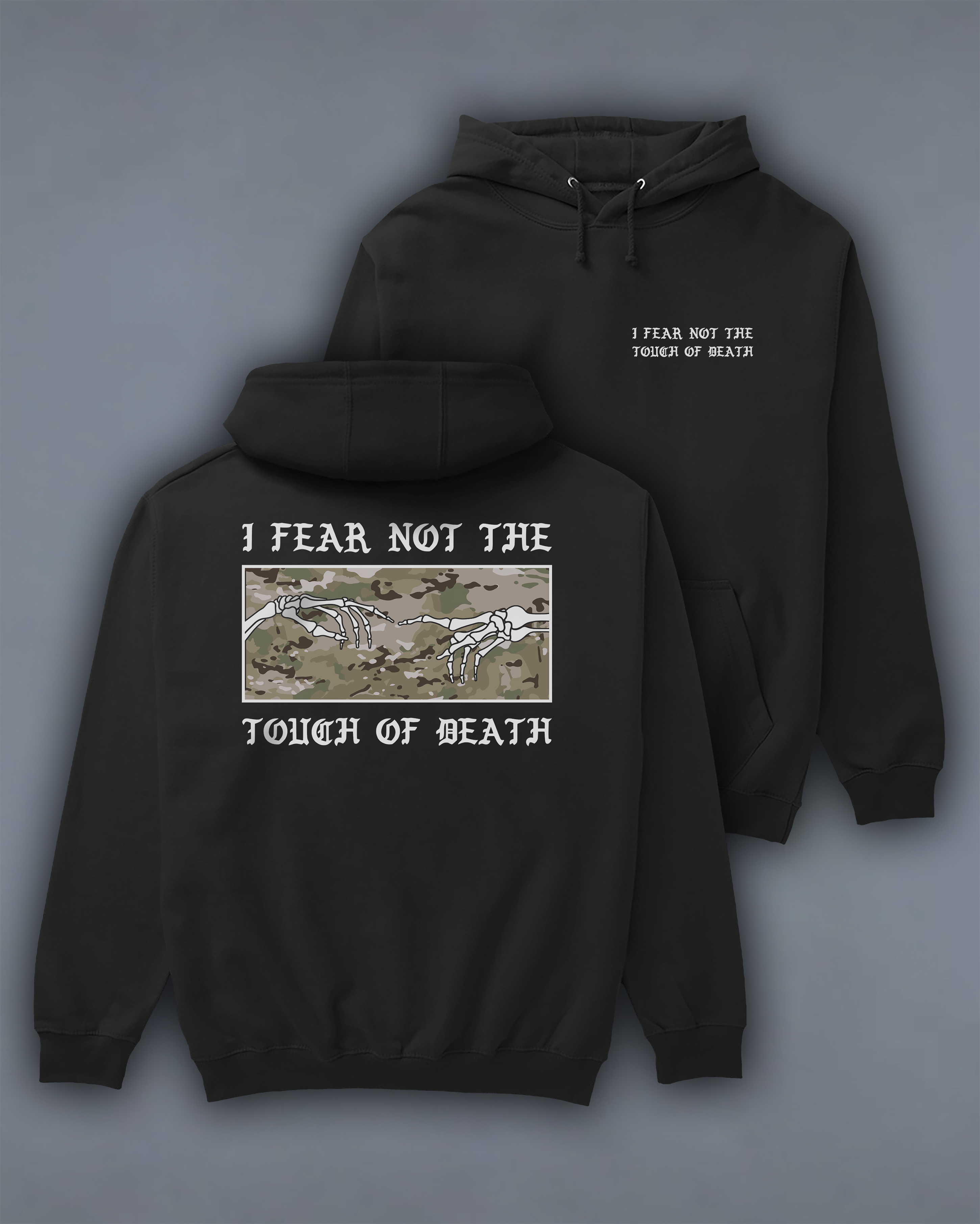 Худі з принтом "Touch of Death" multicam