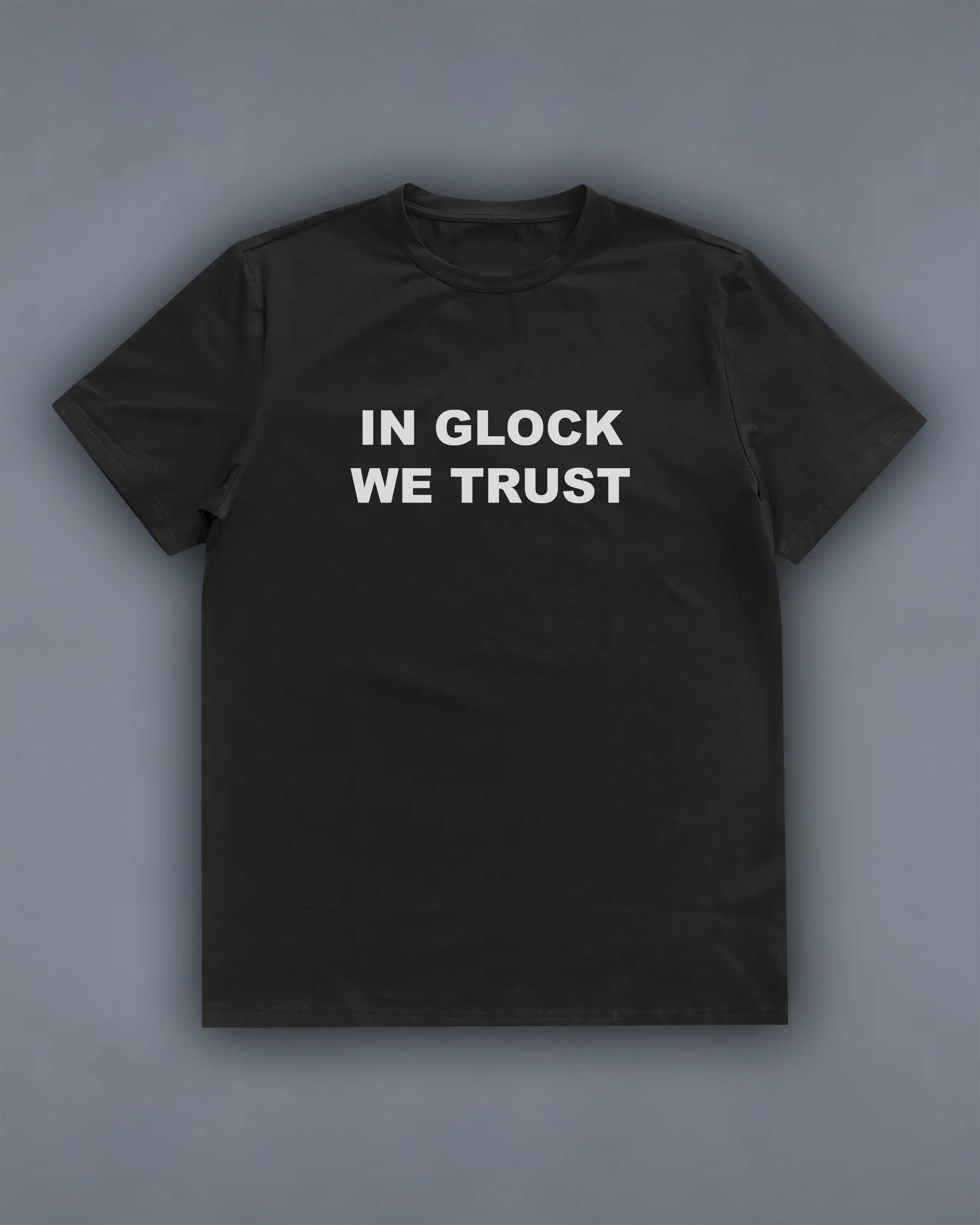 Футболка з принтом "In Glock We Trust"