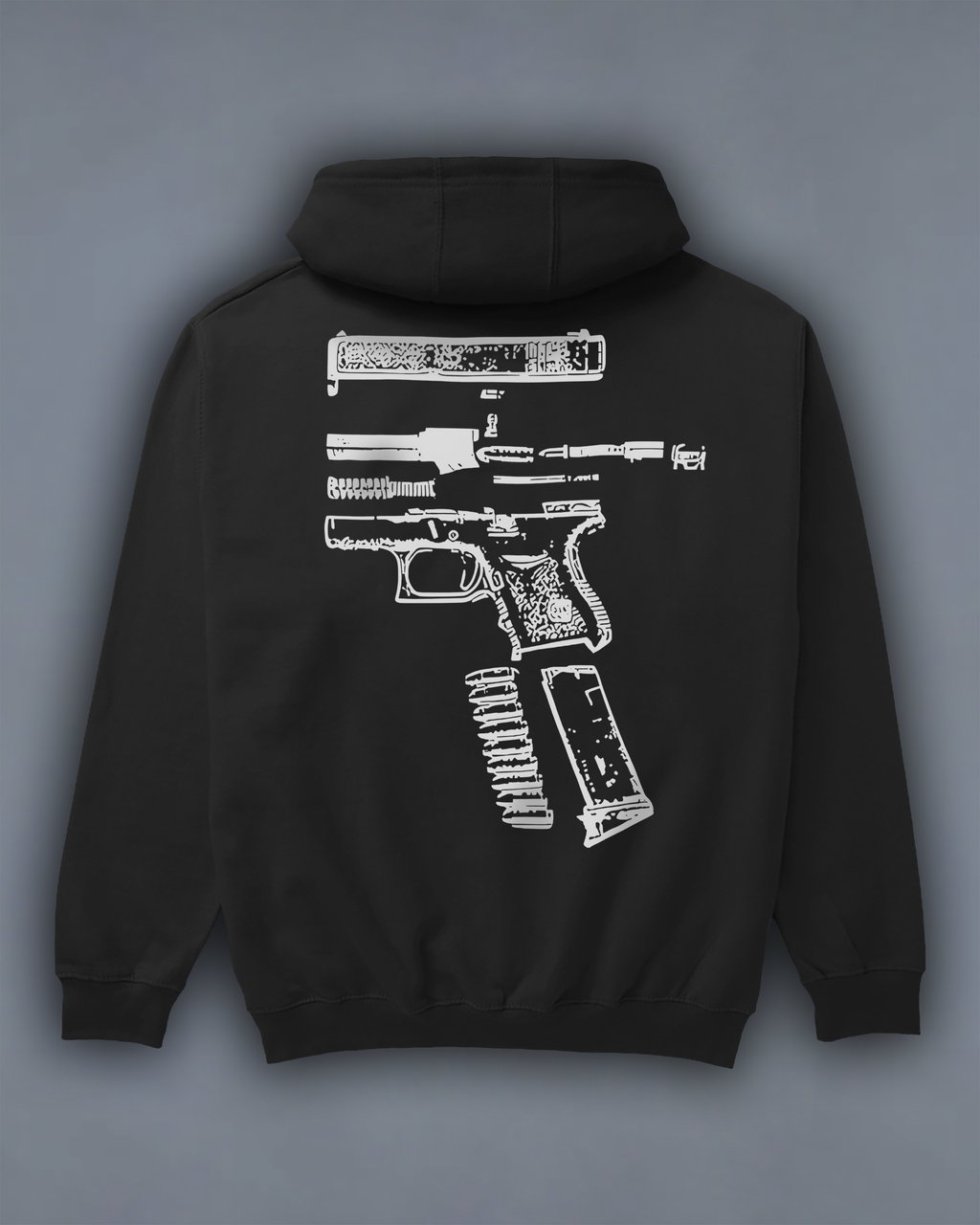 Акція! Худі з принтом "In Glock We Trust"