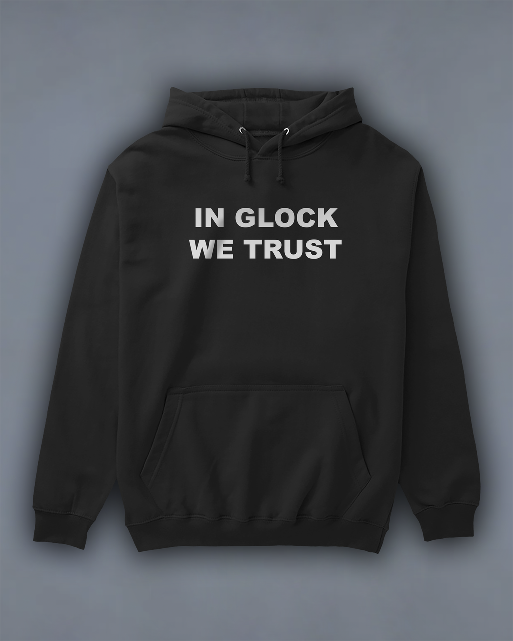 Акція! Худі з принтом "In Glock We Trust"