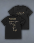 Футболка з принтом "In Glock We Trust" multicam