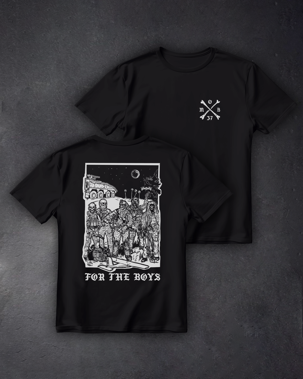 Футболка з принтом "For The Boys"
