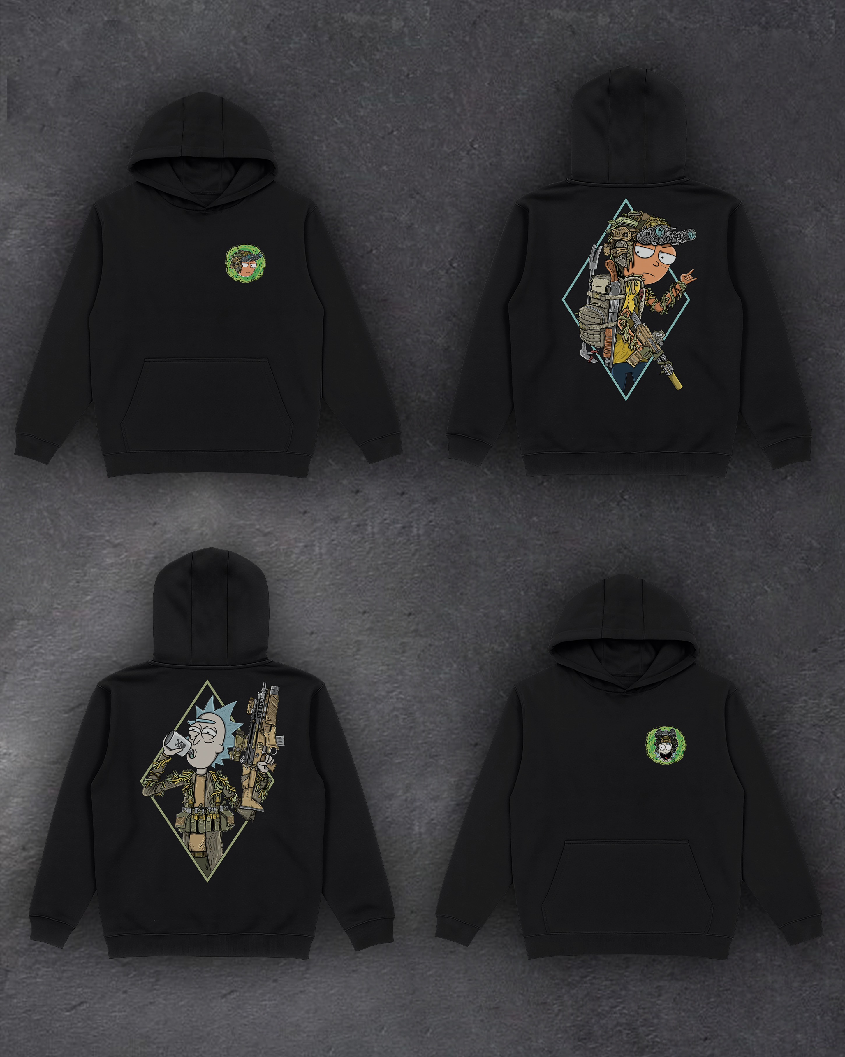 Худі з принтом "Tactical Morty"