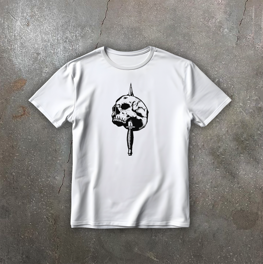 Футболка з принтом "Knife Skull" front
