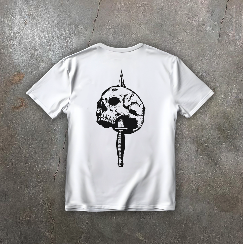 Футболка з принтом "Knife Skull" back