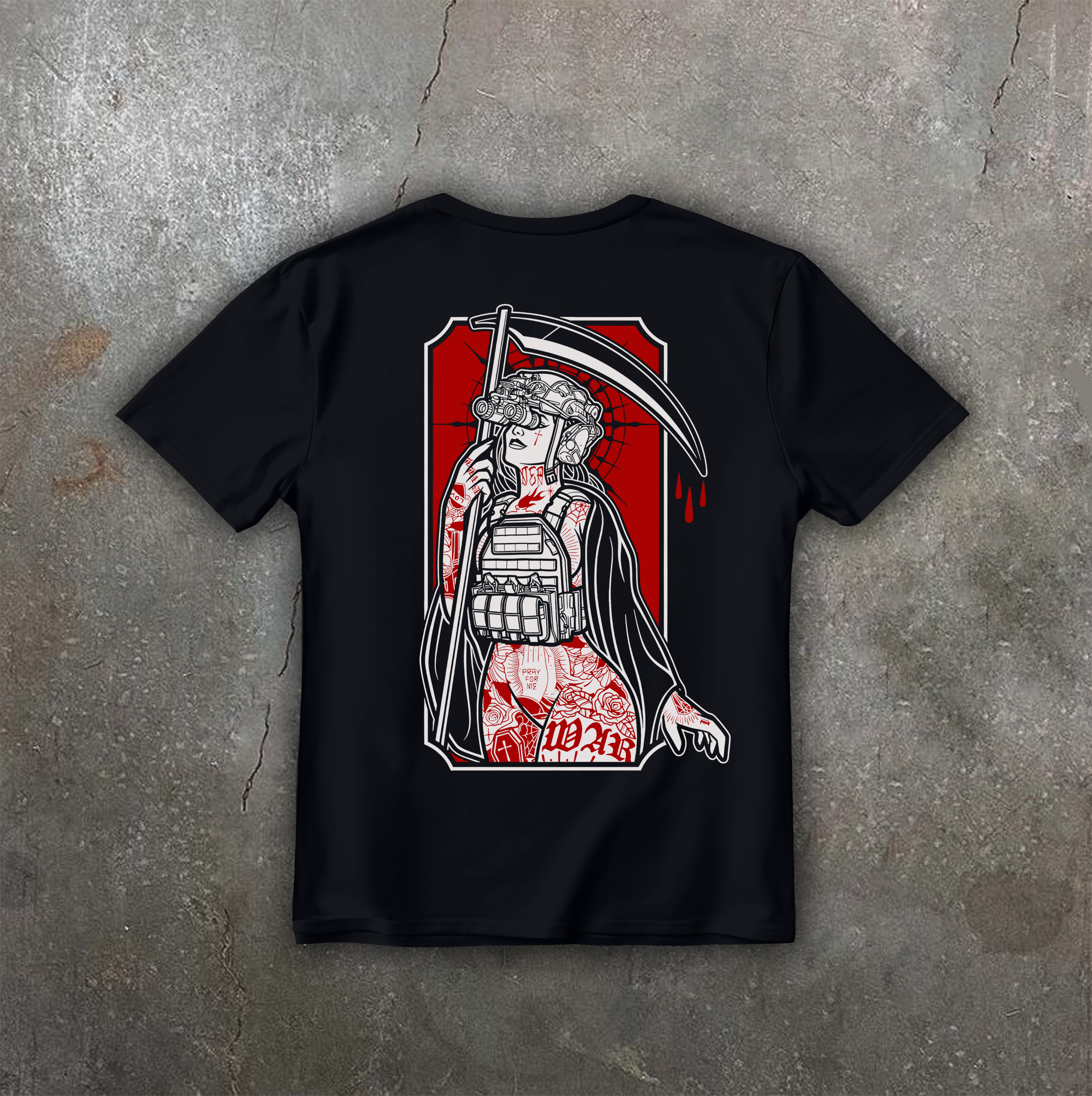 Футболка з принтом "Reaper"