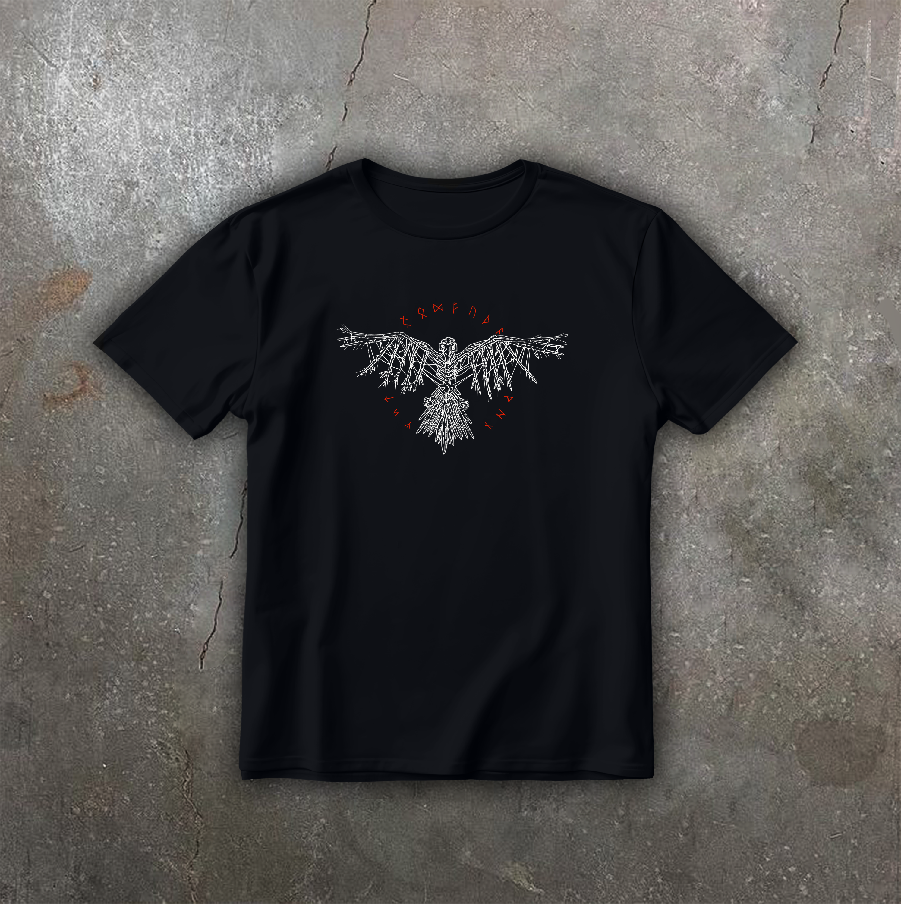 Футболка з принтом "Raven of Odin"