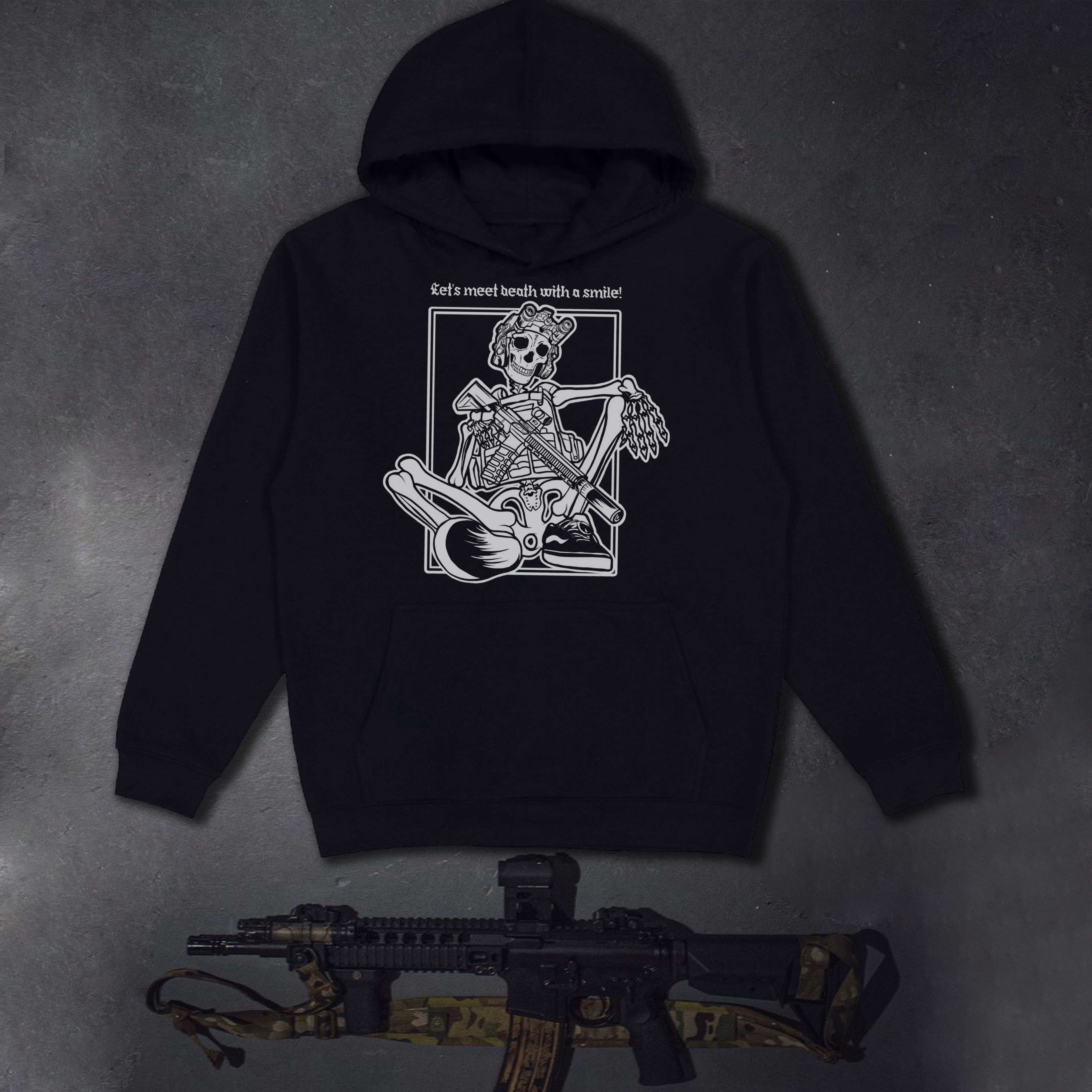 Худі з принтом "Meet Death"