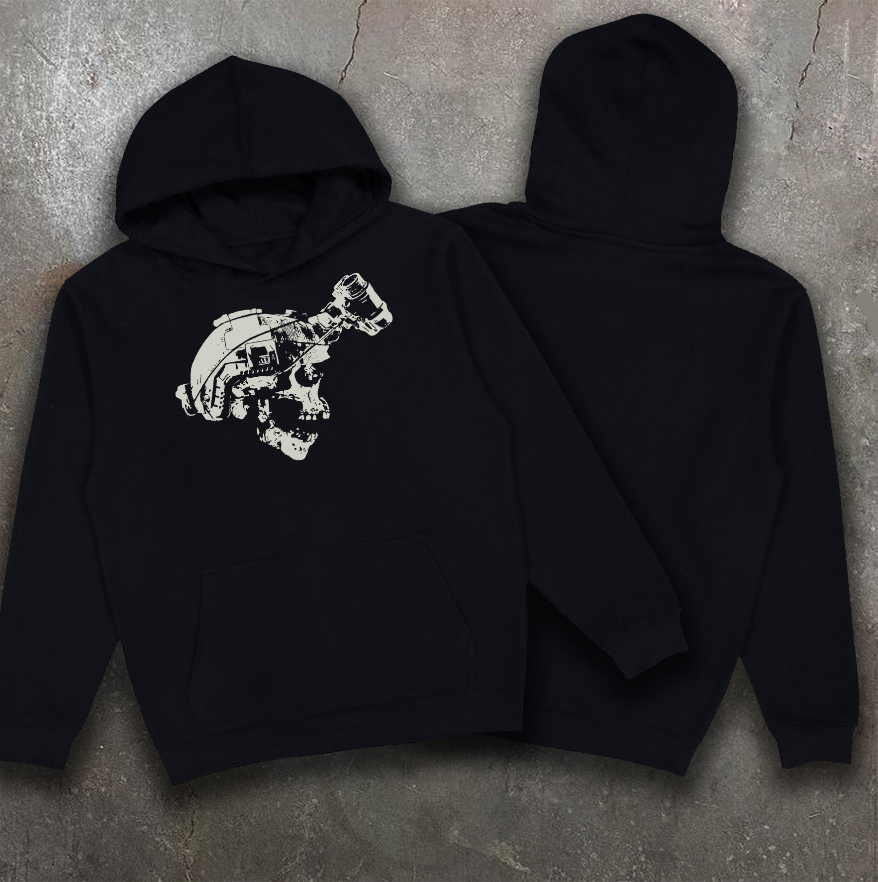 Худі з принтом "NVD Skull"
