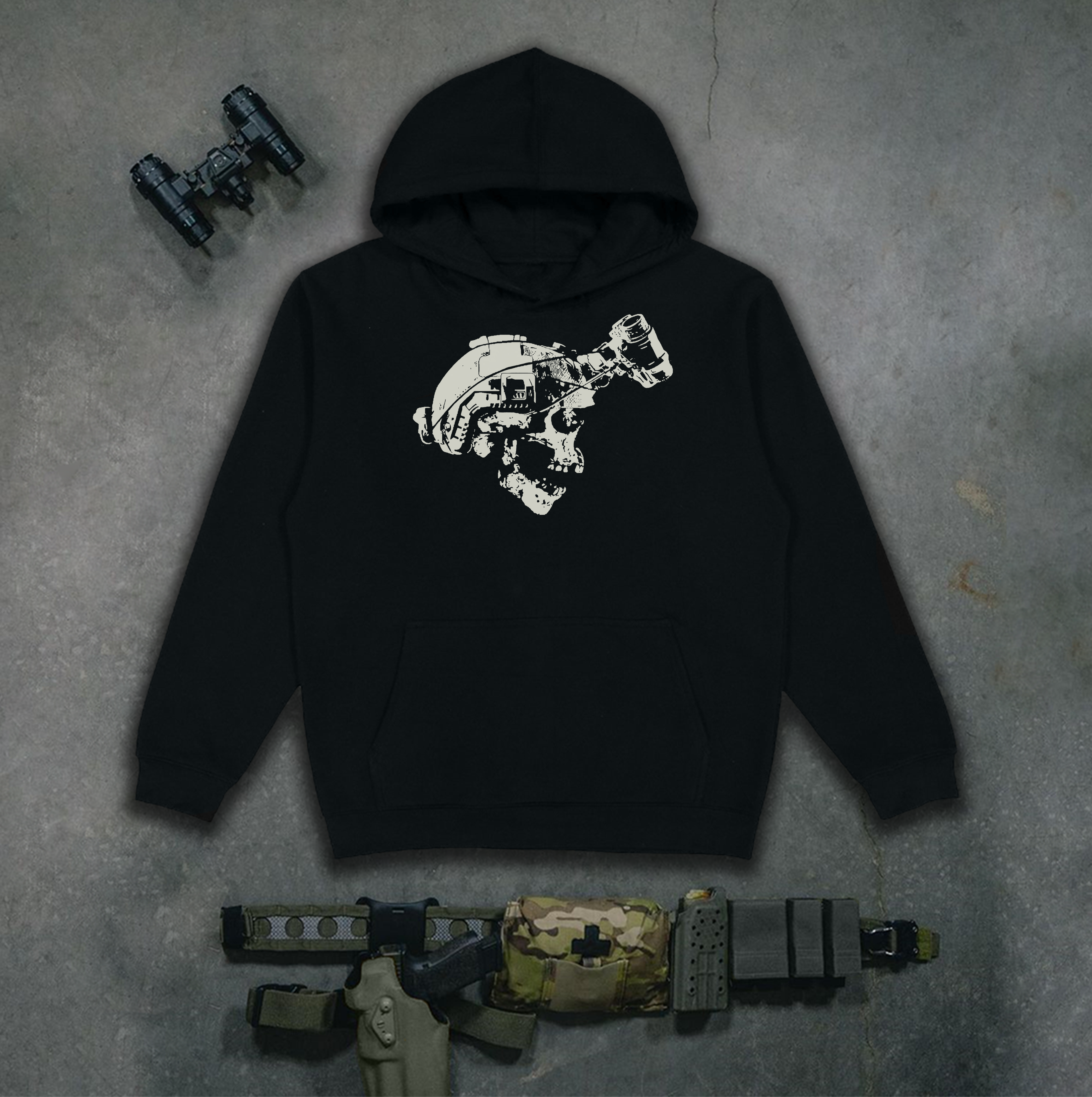 Худі з принтом "NVD Skull"