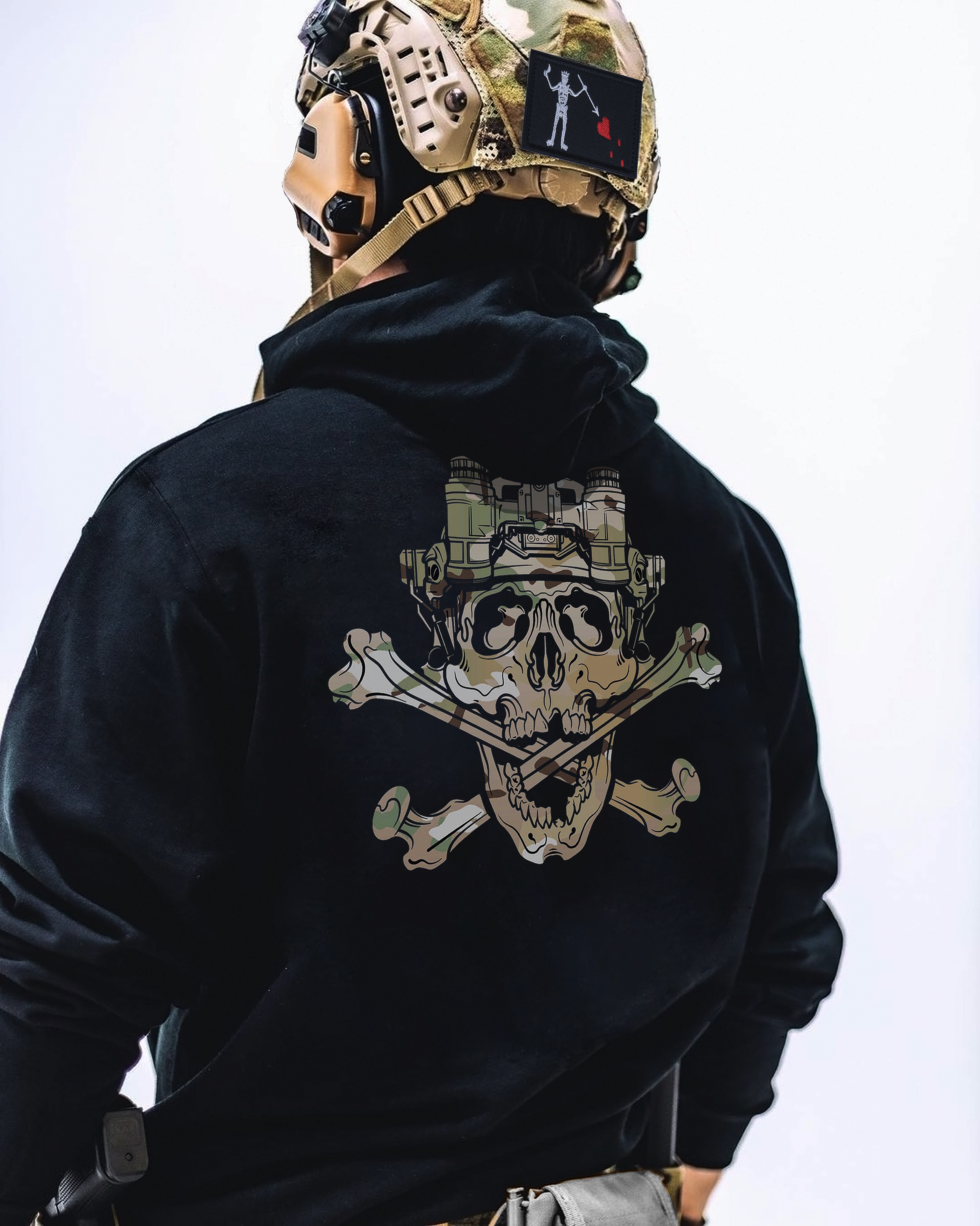 Худі з принтом "Jolly Roger" back