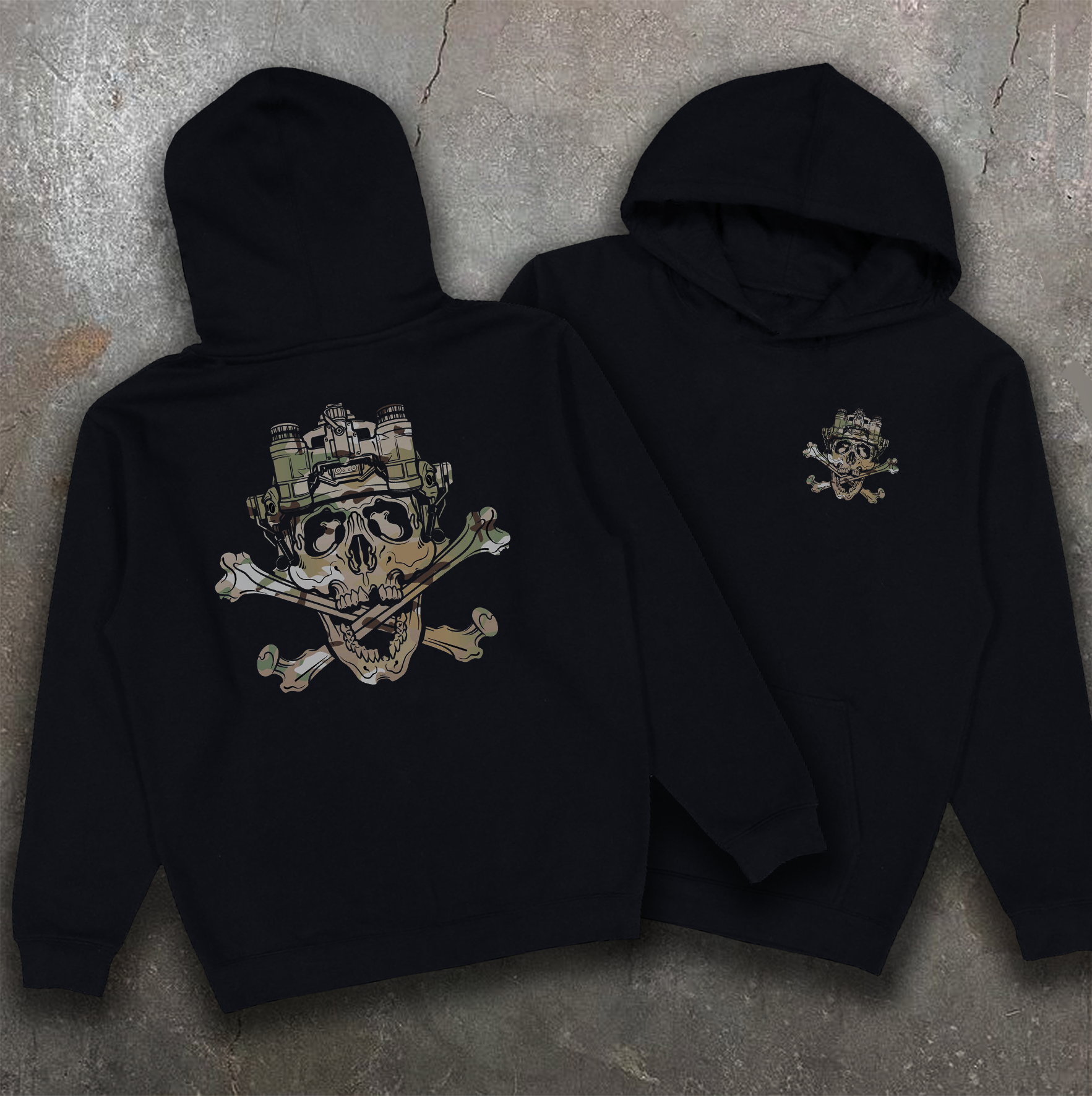 Худі з принтом "Jolly Roger" back