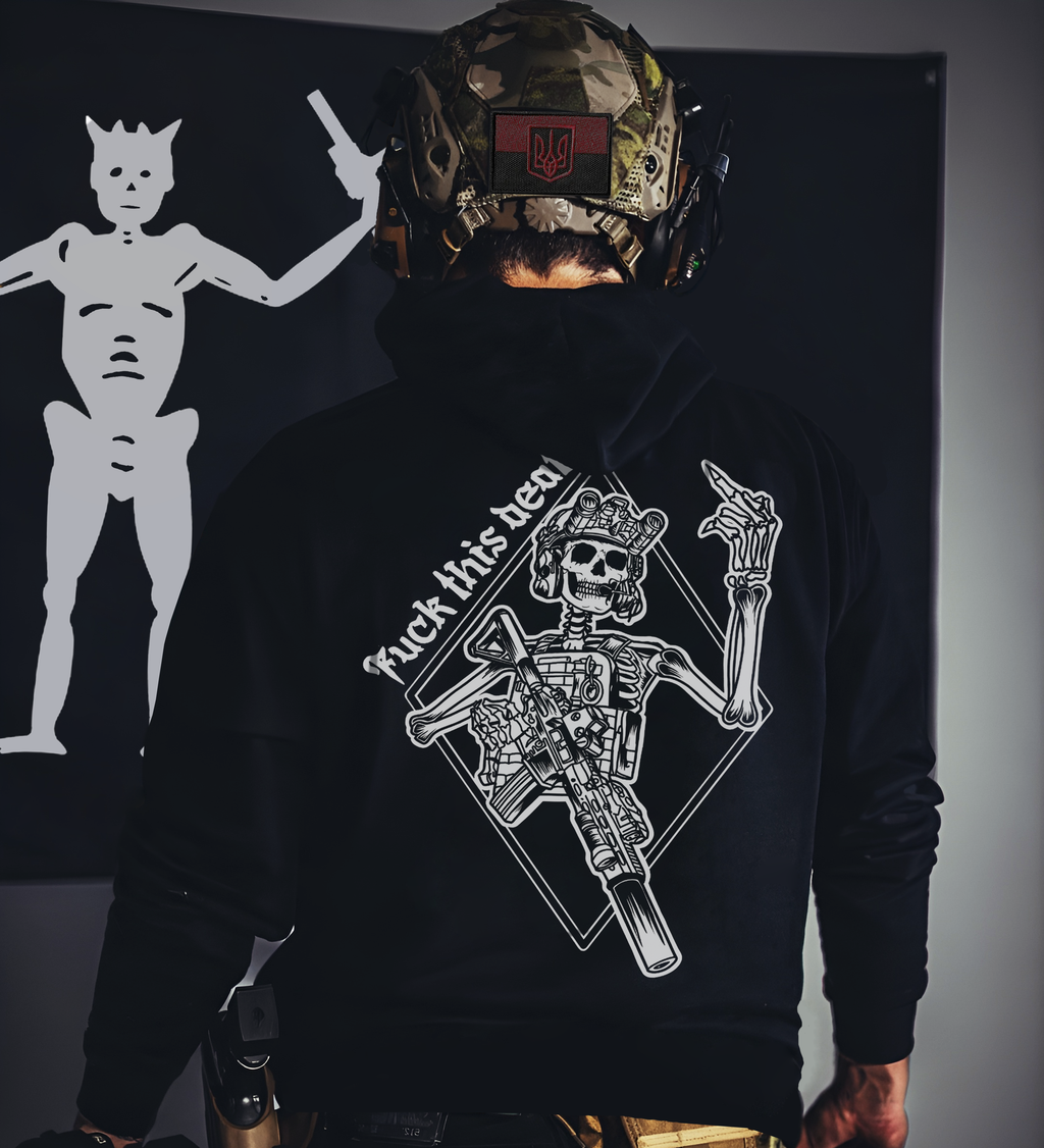 Худі з принтом "Fuck This Death"