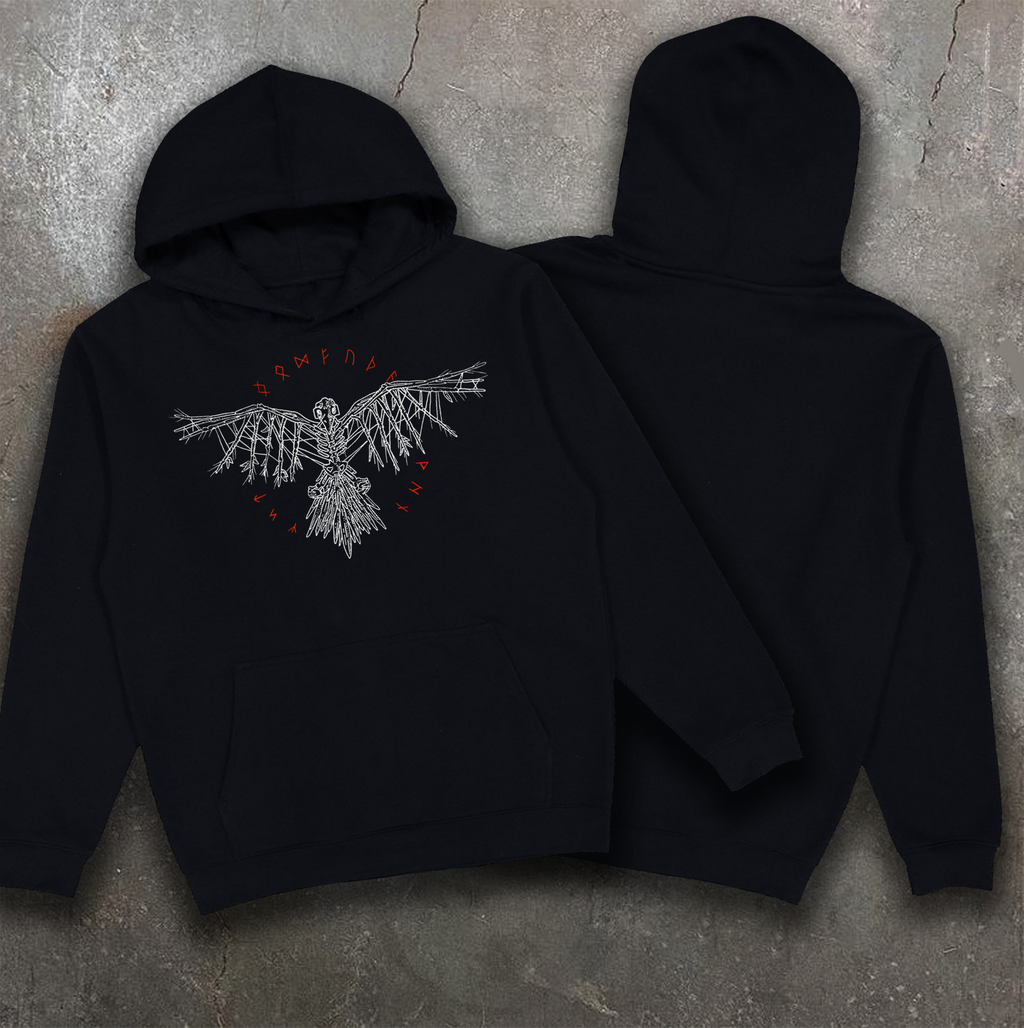 Худі з принтом "Raven of Odin"
