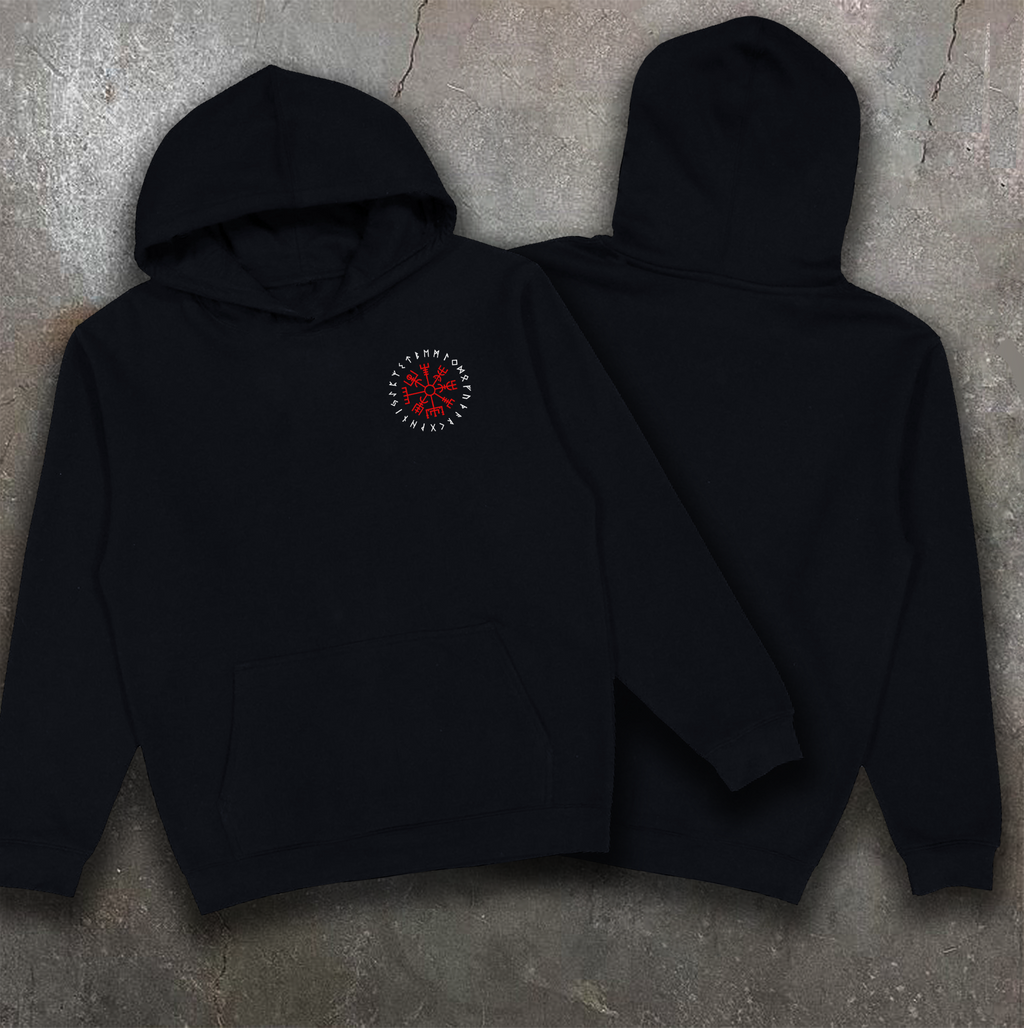 Худі з принтом "Agyshjalm Red" small