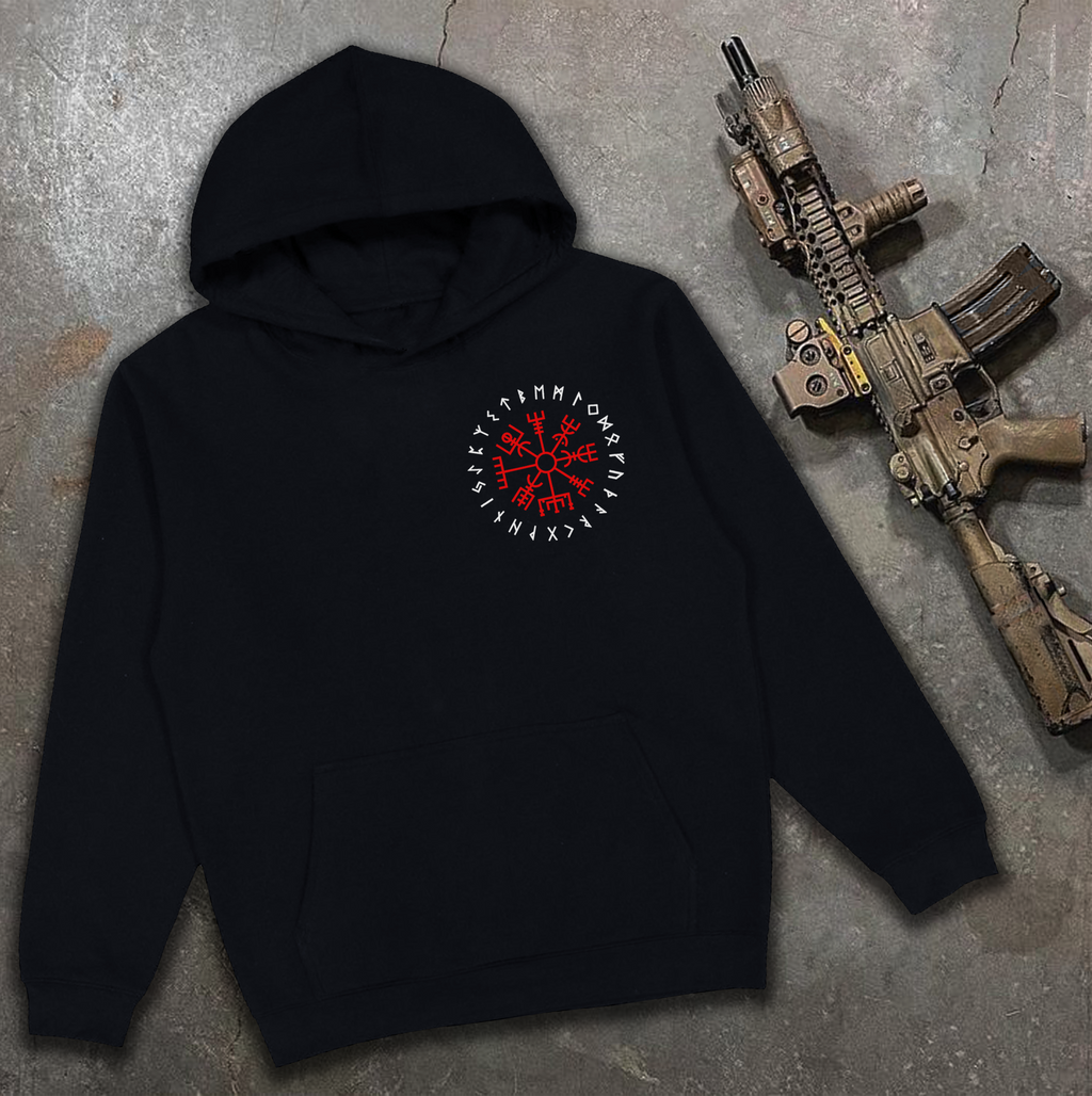Худі з принтом "Agyshjalm Red" medium